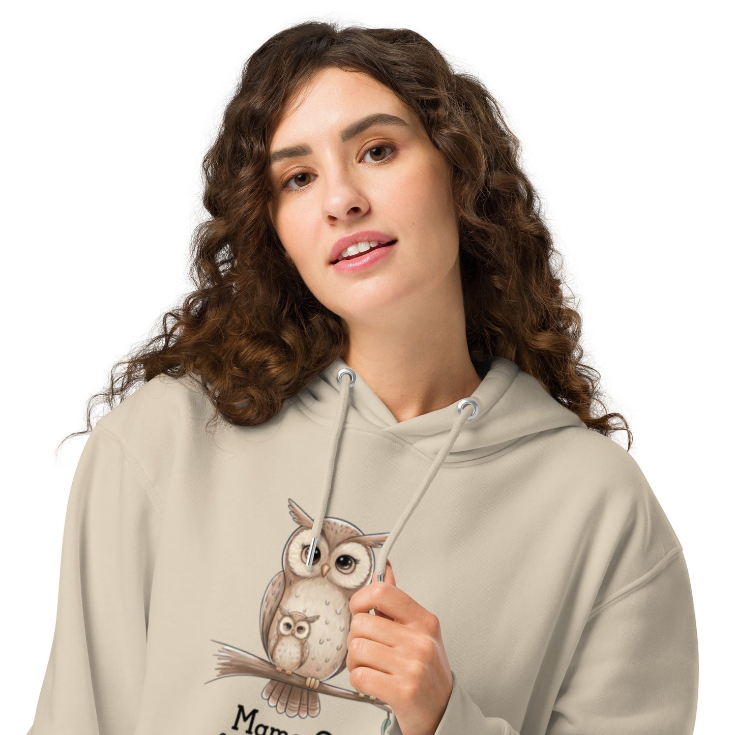 Unisex Essential Organic Hoodie – Owl-Themed Eco-Friendly & Sustainable Dudeily