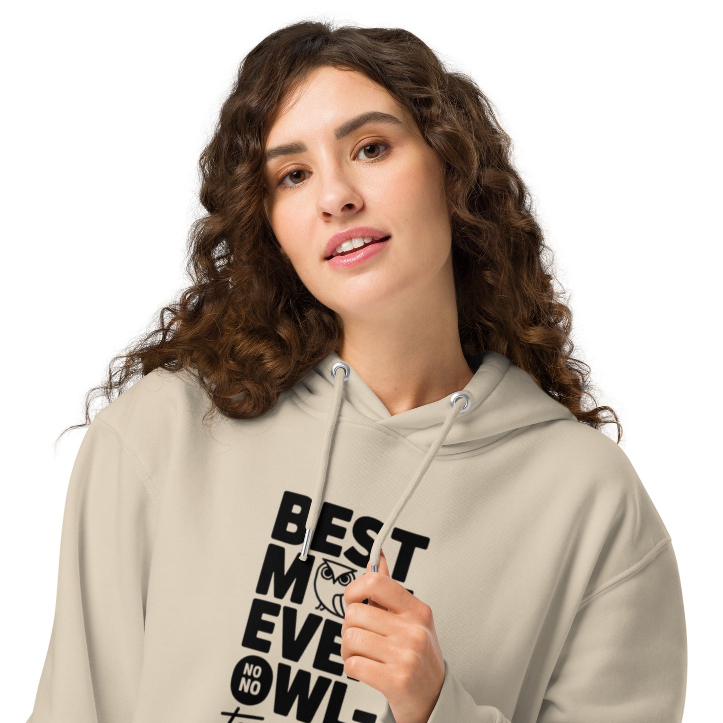 Unisex Essential Organic Hoodie – Owl-Themed Eco-Friendly Streetwear Dudeily