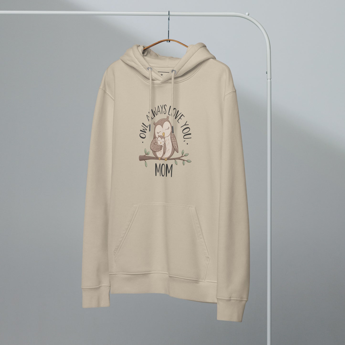 Unisex Essential Organic Hoodie – Sustainable Owl-Themed Pullover for Comfort & Style Dudeily