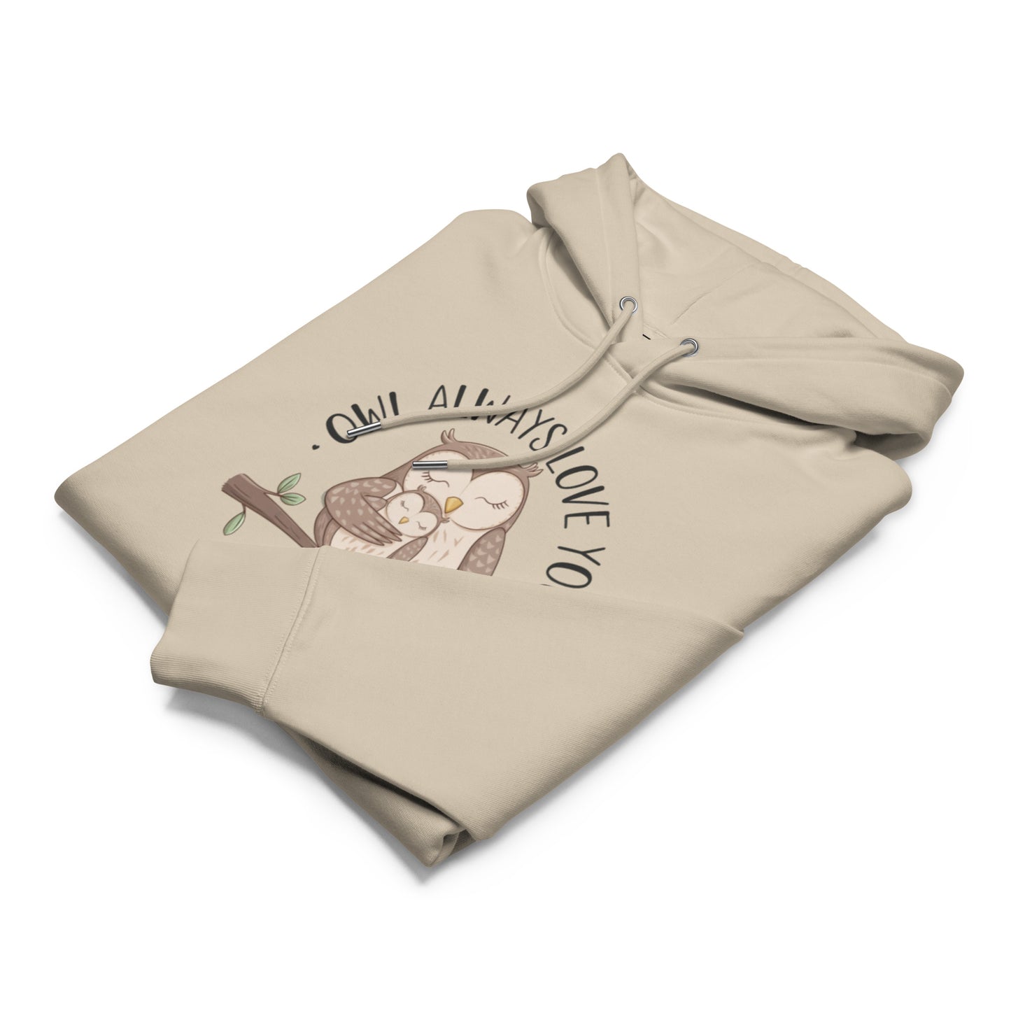 Unisex Essential Organic Hoodie – Sustainable Owl-Themed Pullover for Comfort & Style Dudeily