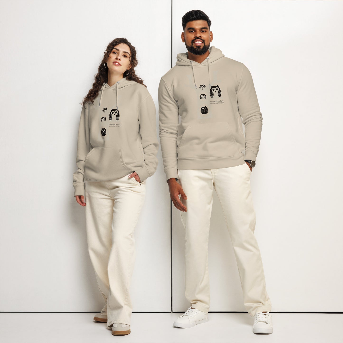 OwlNest Unisex Essential Organic Hoodie – Sustainable Fashion USA | Family Day Edition Dudeily