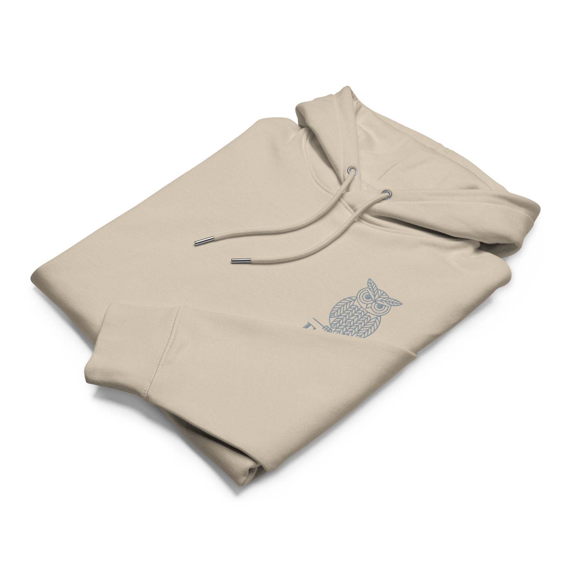 Owl Unisex Essential Organic Hoodie – "Ethics in Every Feather" | Sustainable Fashion Dudeily