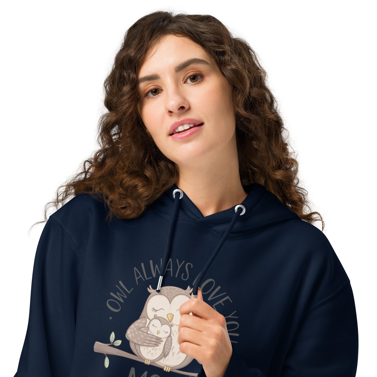 Unisex Essential Organic Hoodie – Sustainable Owl-Themed Pullover for Comfort & Style Dudeily