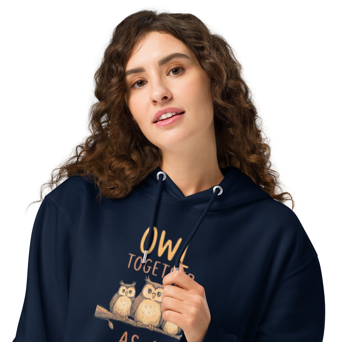 OwlNest Unisex Essential Organic Hoodie – Everyday Eco Comfort Dudeily