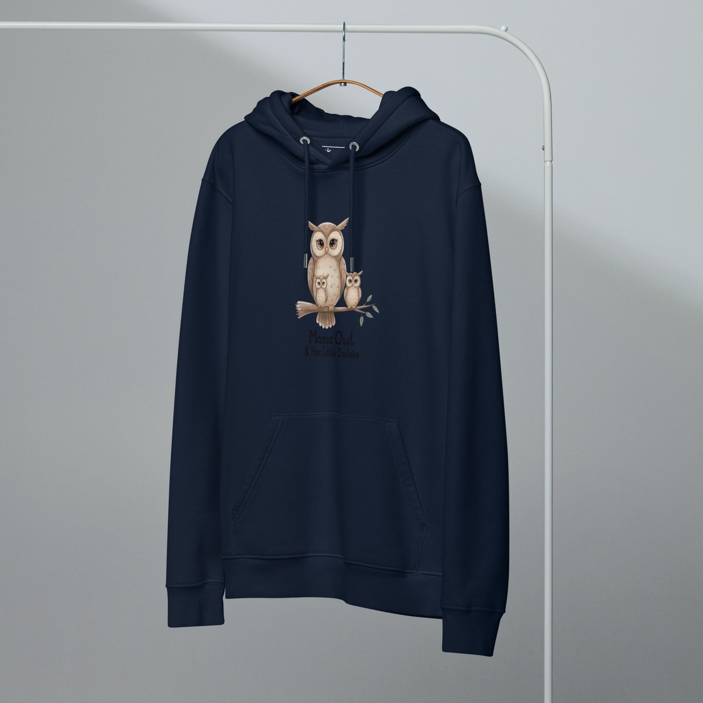 Unisex Essential Organic Hoodie – Owl-Themed Eco-Friendly & Sustainable Dudeily