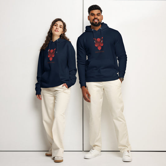 Unisex Essential Organic Hoodie: 'Forever Wise' | Sustainable Owl Fashion USA Dudeily