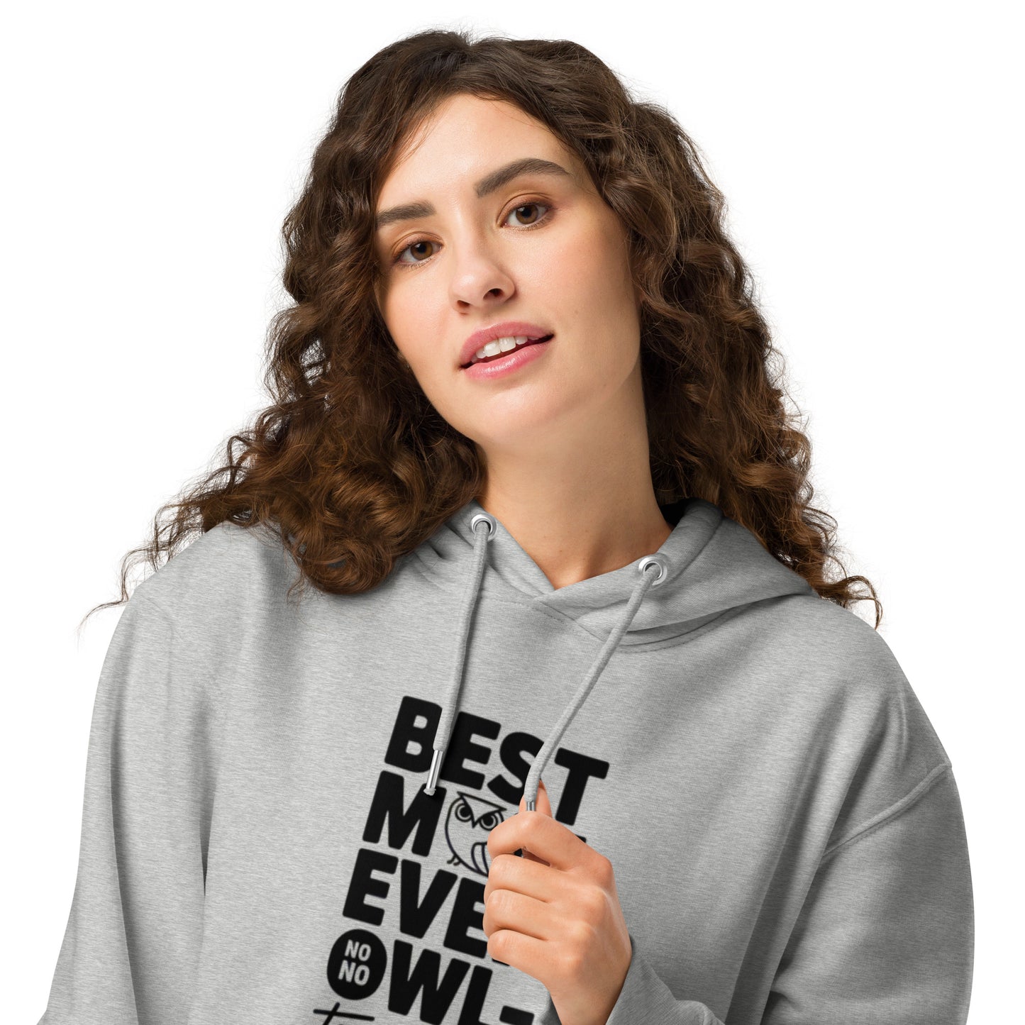 Unisex Essential Organic Hoodie – Owl-Themed Eco-Friendly Streetwear Dudeily