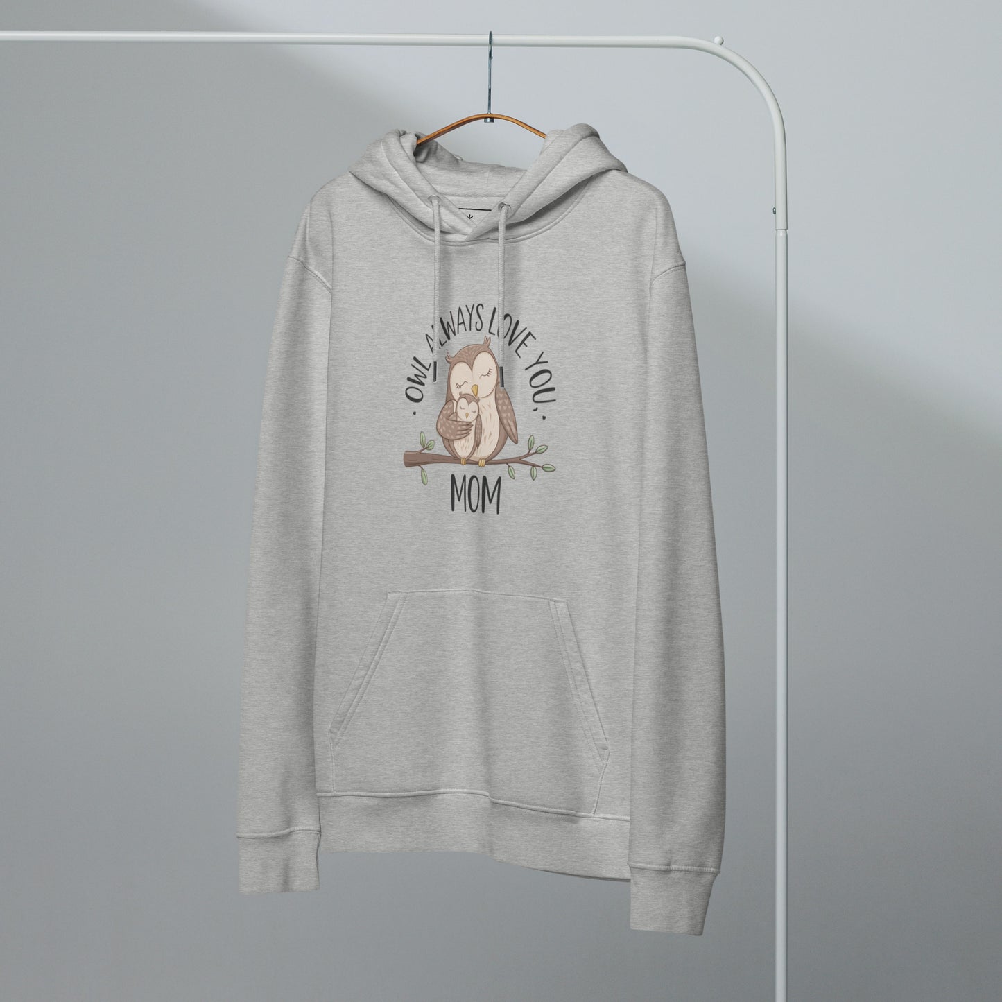 Unisex Essential Organic Hoodie – Sustainable Owl-Themed Pullover for Comfort & Style Dudeily