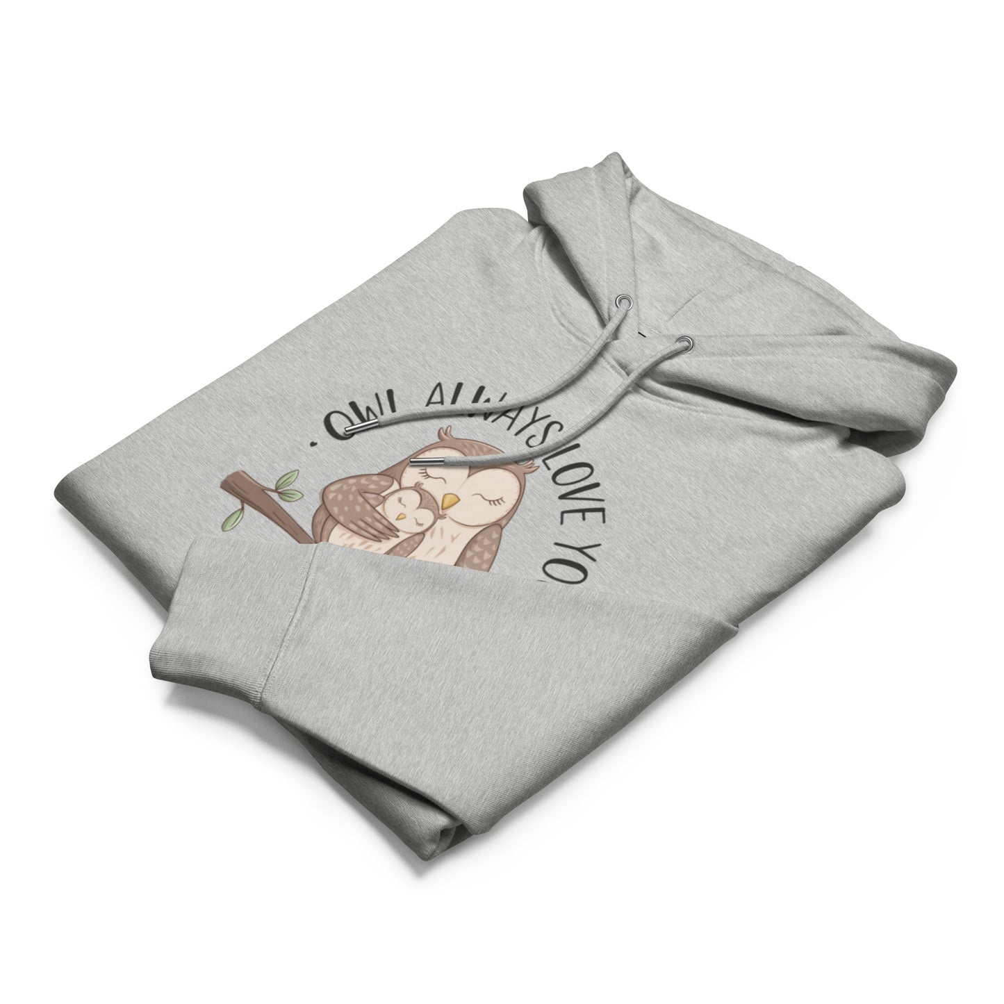 Unisex Essential Organic Hoodie – Sustainable Owl-Themed Pullover for Comfort & Style Dudeily