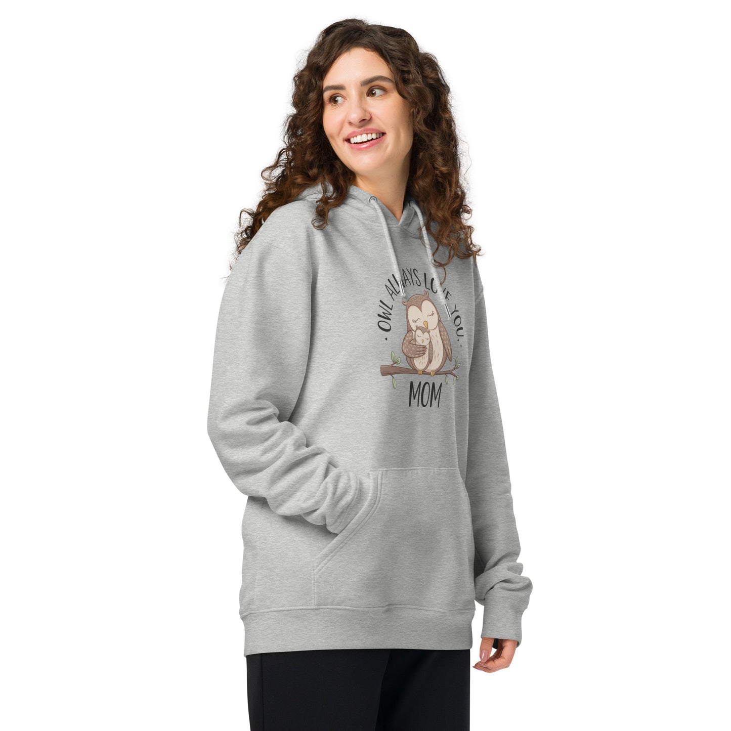 Unisex Essential Organic Hoodie – Sustainable Owl-Themed Pullover for Comfort & Style Dudeily