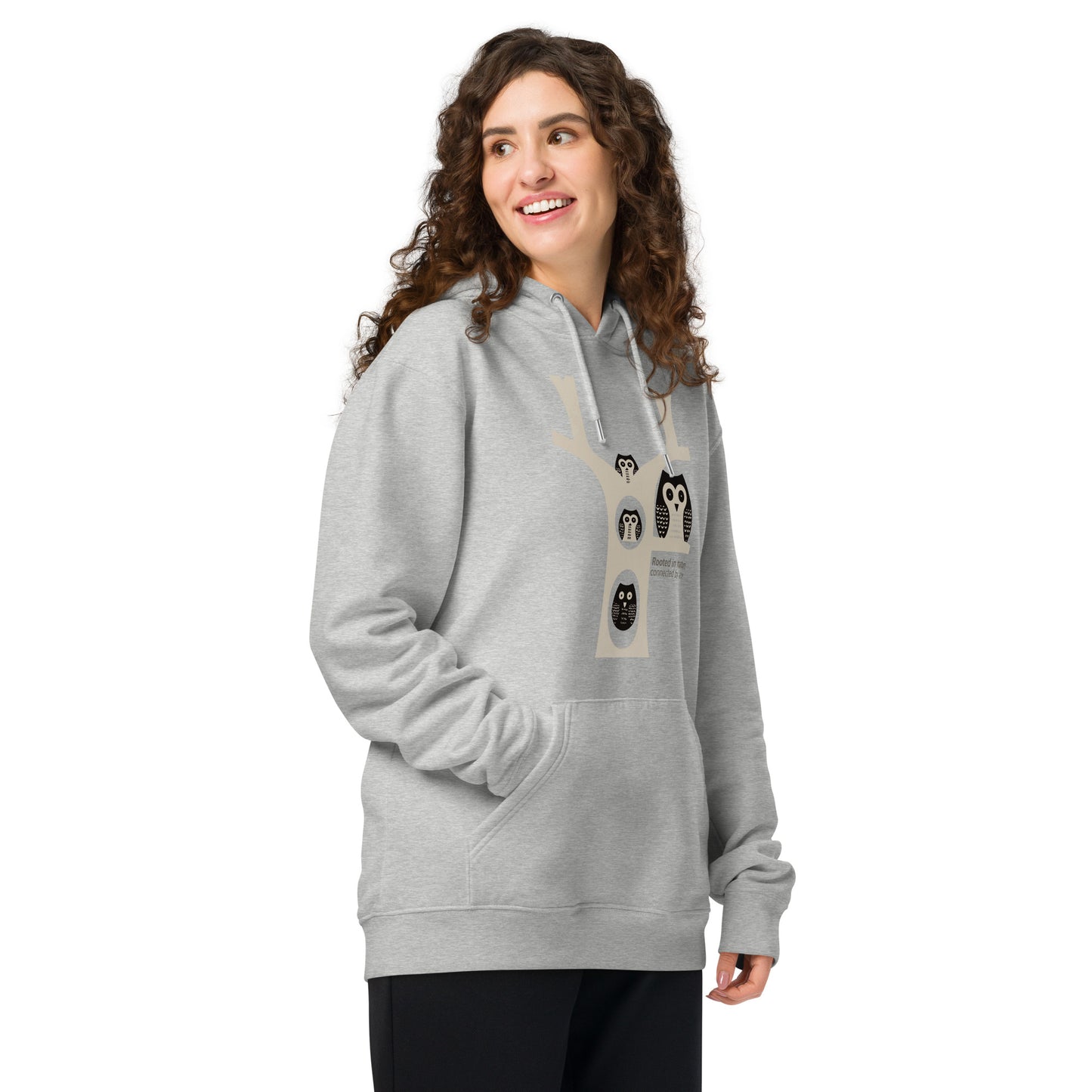 OwlNest Unisex Essential Organic Hoodie – Sustainable Fashion USA | Family Day Edition Dudeily