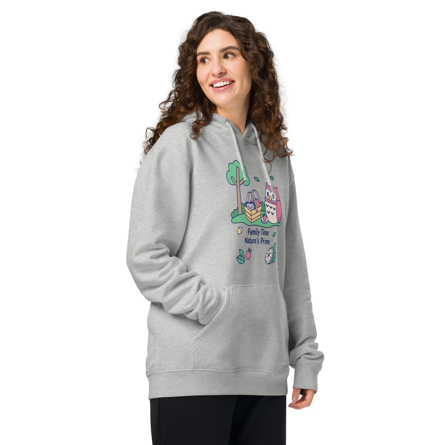 Unisex Essential Organic Hoodie – OwlNest Sustainable Fashion for Cozy Family Day Moments Dudeily