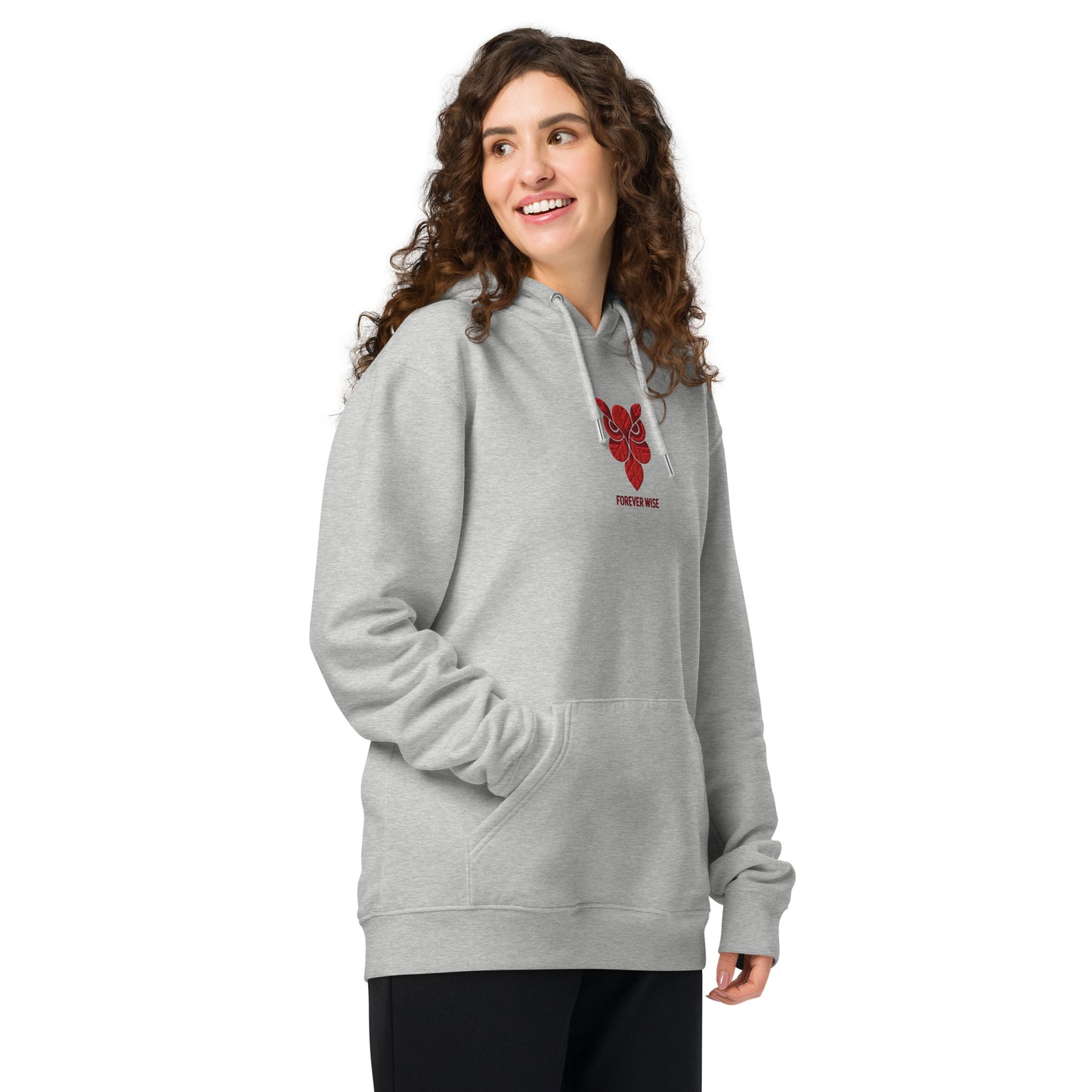 Owl Unisex Essential Organic Hoodie: 'Forever Wise' in Fall | Sustainable Fashion USA Dudeily