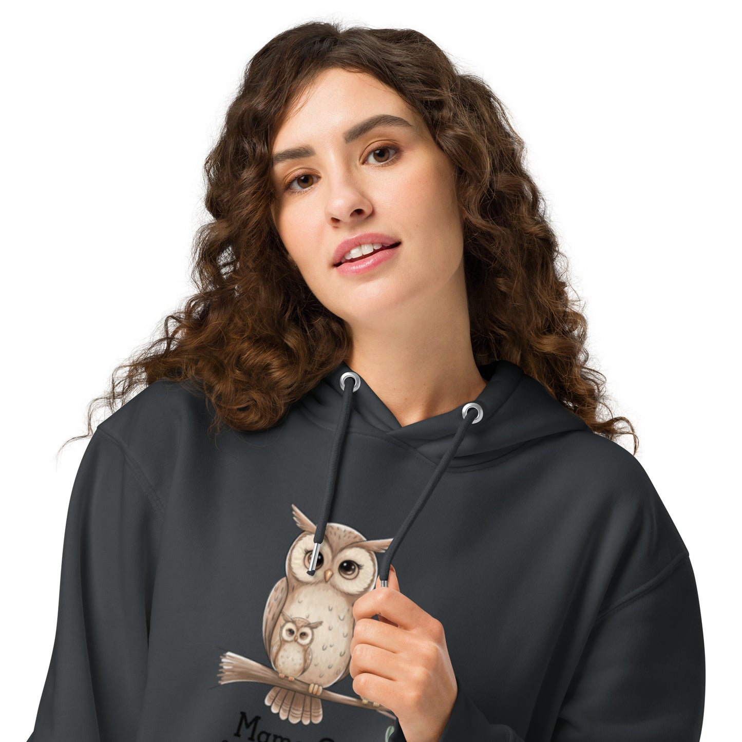 Unisex Essential Organic Hoodie – Owl-Themed Eco-Friendly & Sustainable Dudeily