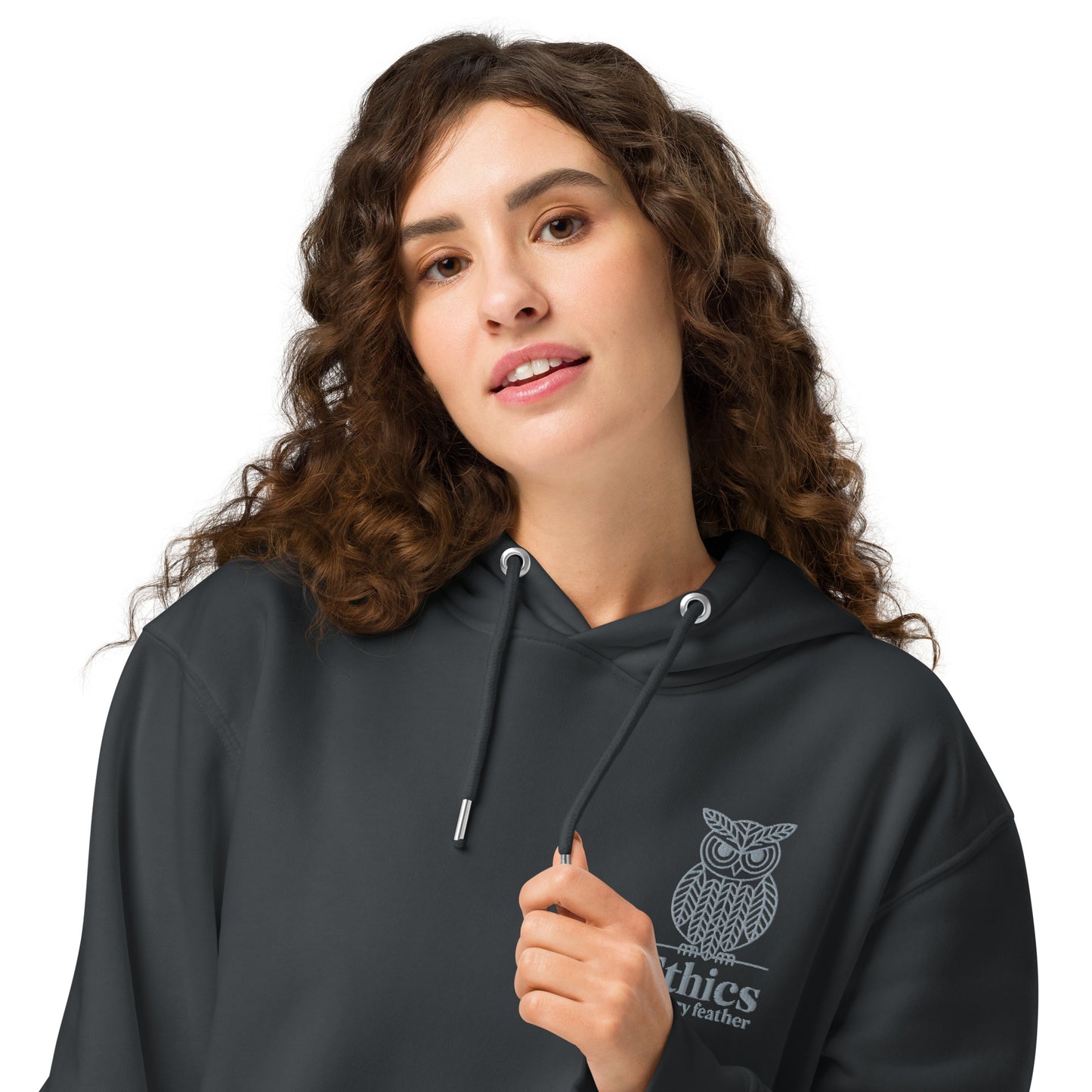 Owl Unisex Essential Organic Hoodie – "Ethics in Every Feather" | Sustainable Fashion Dudeily