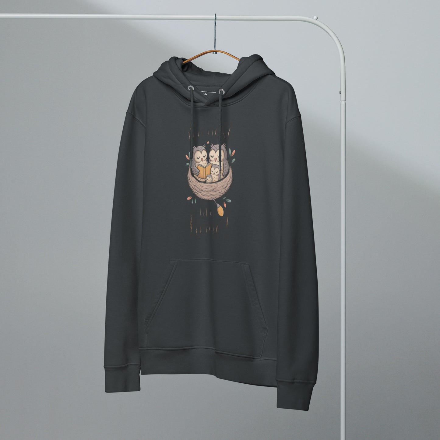 The OwlNest Unisex Essential Organic Hoodie – Eco-Friendly & Timeless Dudeily