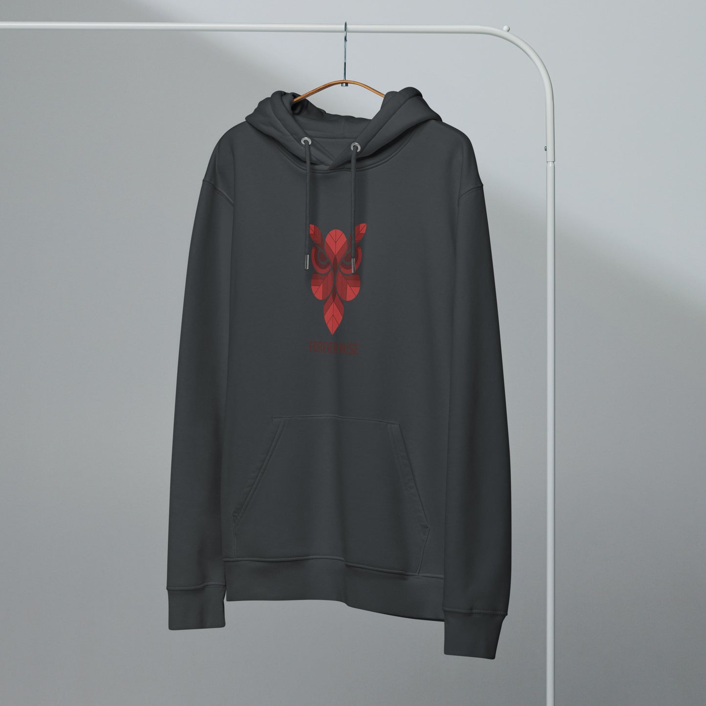 Unisex Essential Organic Hoodie: 'Forever Wise' | Sustainable Owl Fashion USA Dudeily