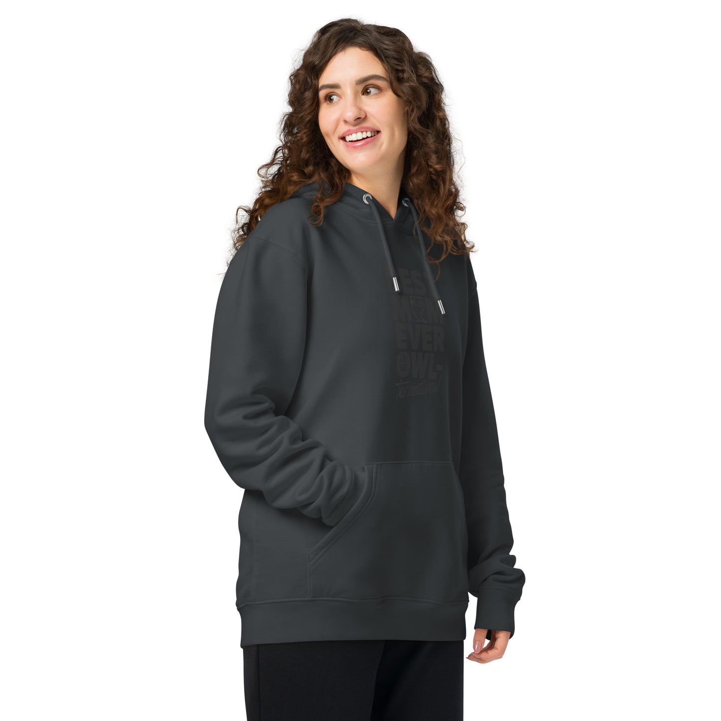 Unisex Essential Organic Hoodie – Owl-Themed Eco-Friendly Streetwear Dudeily