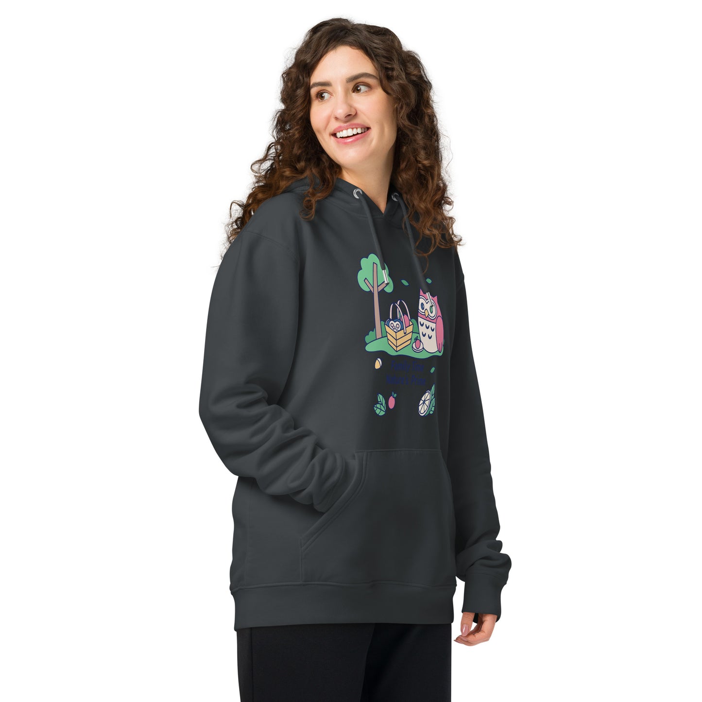 Unisex Essential Organic Hoodie – OwlNest Sustainable Fashion for Cozy Family Day Moments Dudeily