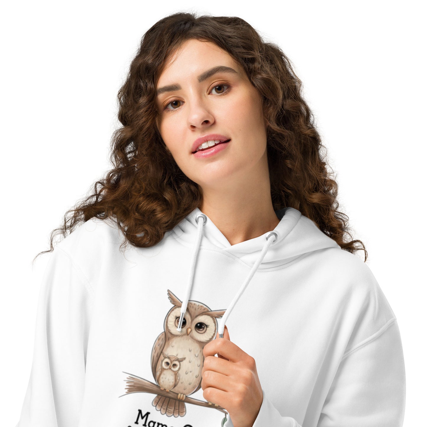 Unisex Essential Organic Hoodie – Owl-Themed Eco-Friendly & Sustainable Dudeily