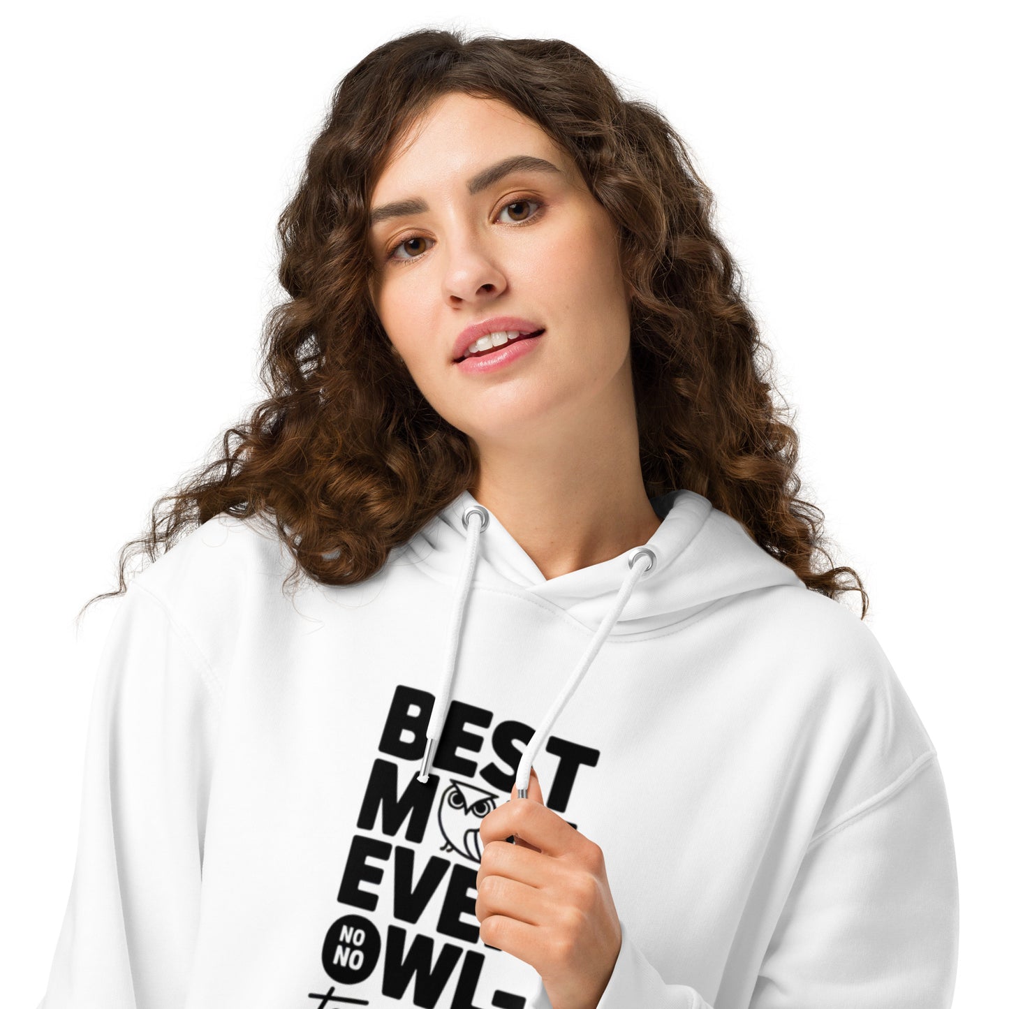 Unisex Essential Organic Hoodie – Owl-Themed Eco-Friendly Streetwear Dudeily