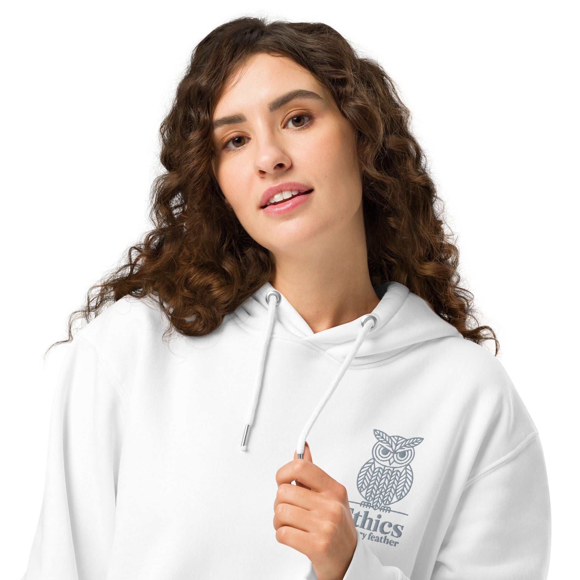 Owl Unisex Essential Organic Hoodie – "Ethics in Every Feather" | Sustainable Fashion Dudeily