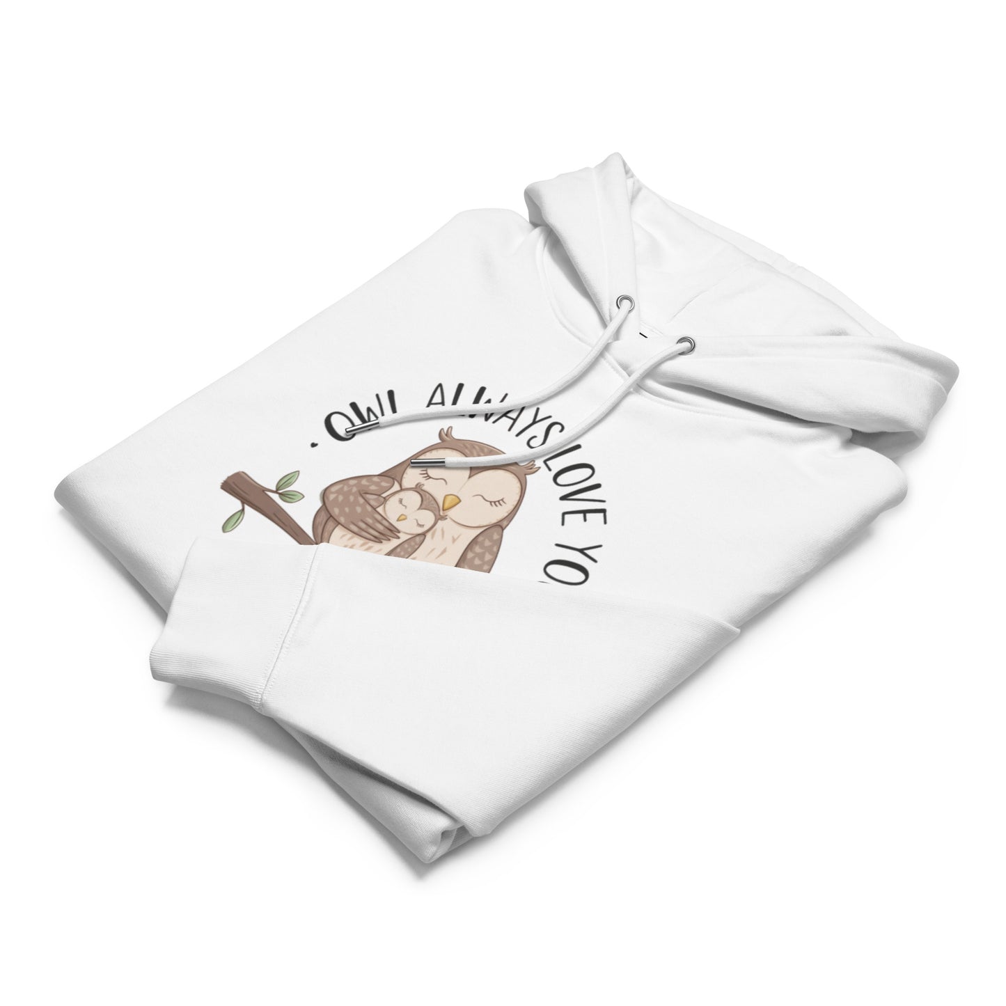 Unisex Essential Organic Hoodie – Sustainable Owl-Themed Pullover for Comfort & Style Dudeily