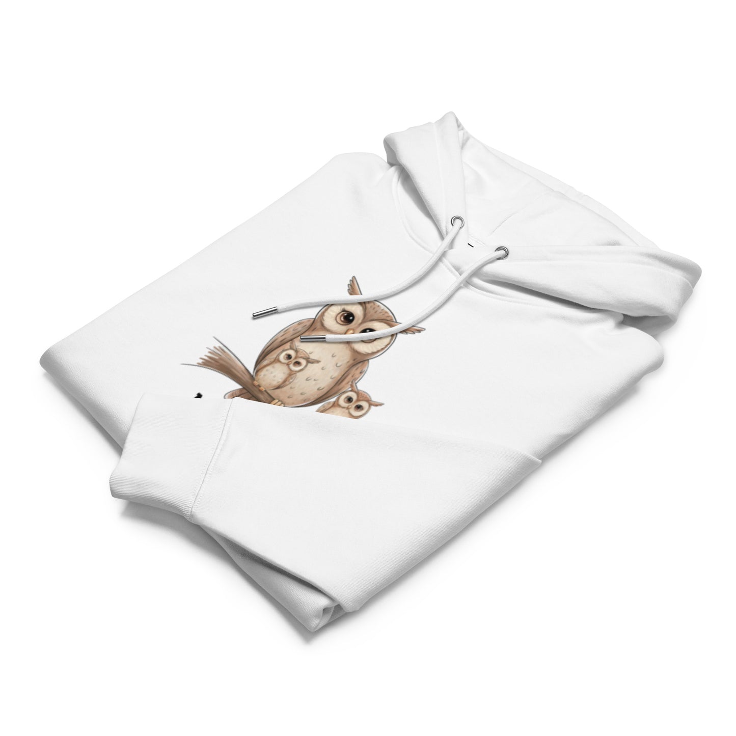 Unisex Essential Organic Hoodie – Owl-Themed Eco-Friendly & Sustainable Dudeily