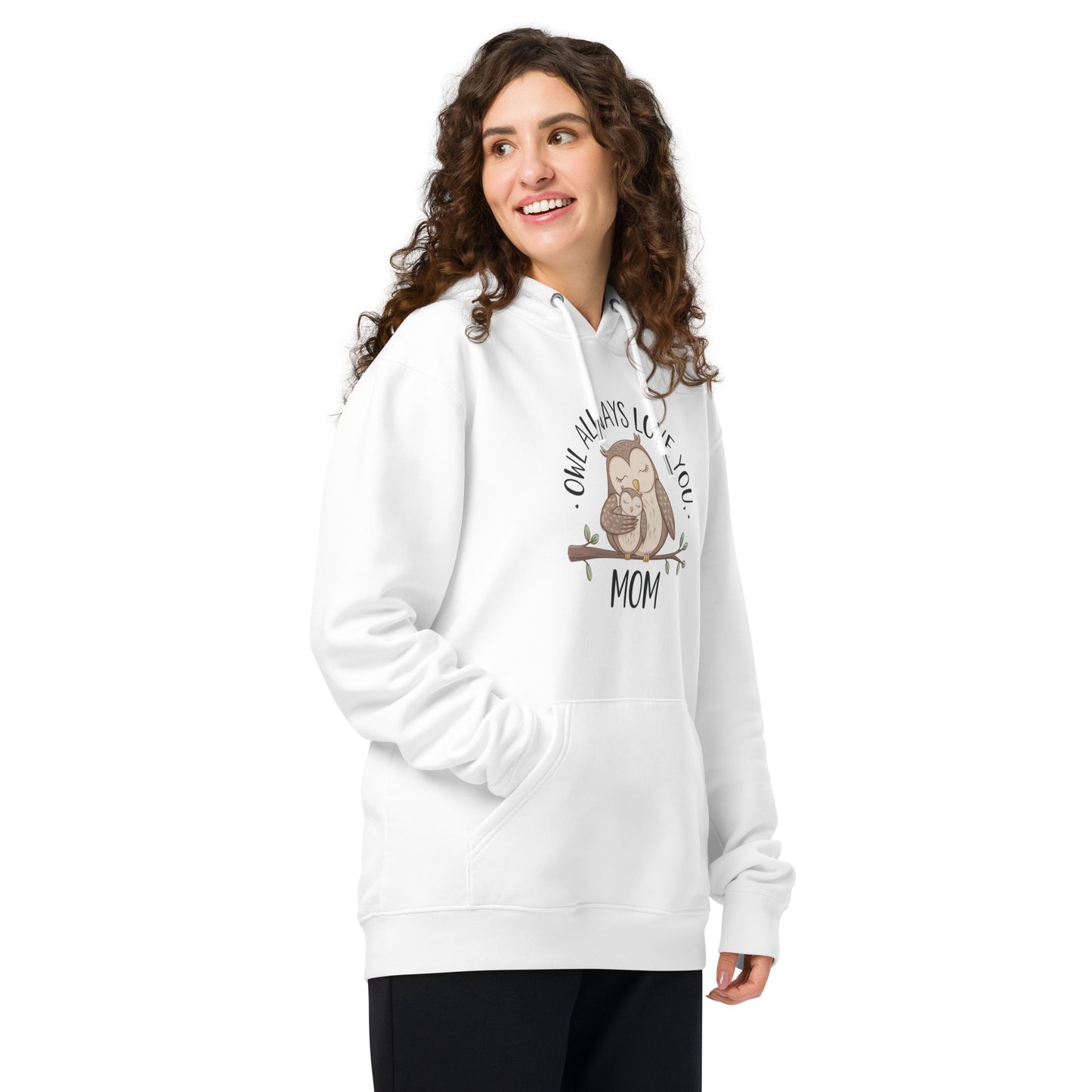 Unisex Essential Organic Hoodie – Sustainable Owl-Themed Pullover for Comfort & Style Dudeily