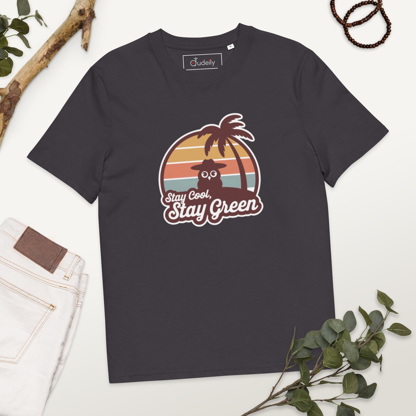 Unisex Organic Cotton T-Shirt – Sustainable & Comfortable for Owl Lover Dudeily
