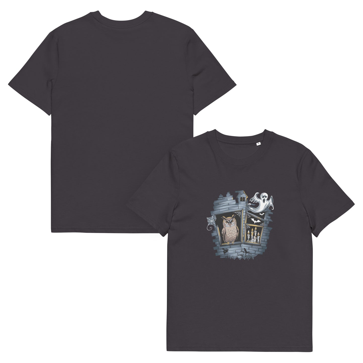 Unisex Organic Cotton T-Shirt: Halloween Owl Eco-Friendly Style USA Dudeily