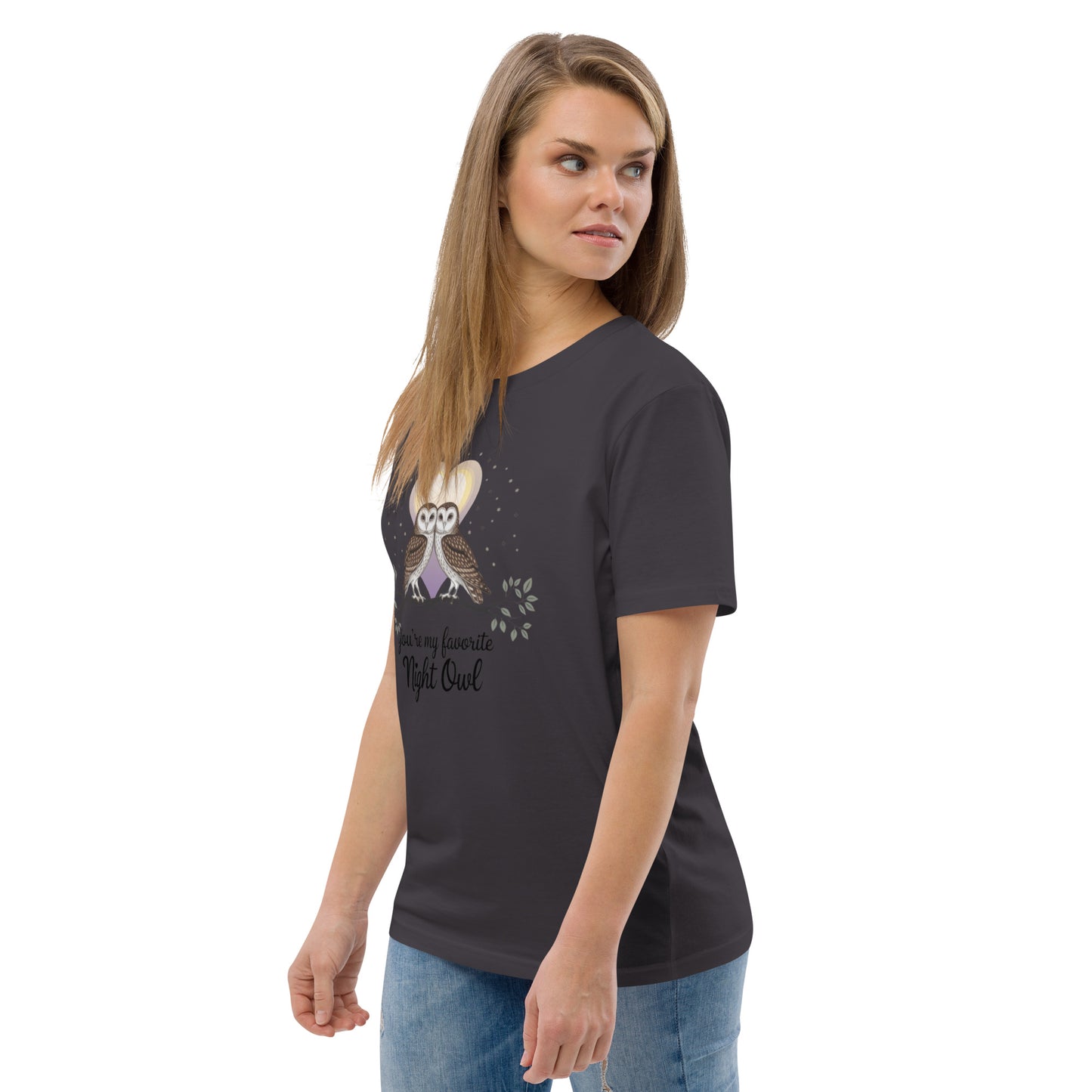 Owl-Themed Unisex Organic Cotton T-Shirt | Sustainable Fashion Dudeily