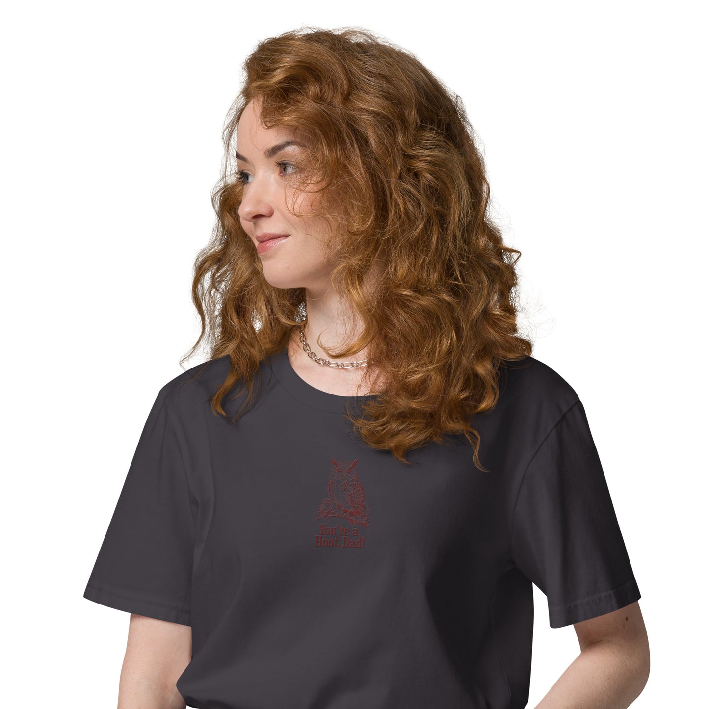 Unisex Organic Cotton T-Shirt | Owl-Themed Sustainable Eco Fashion USA Dudeily