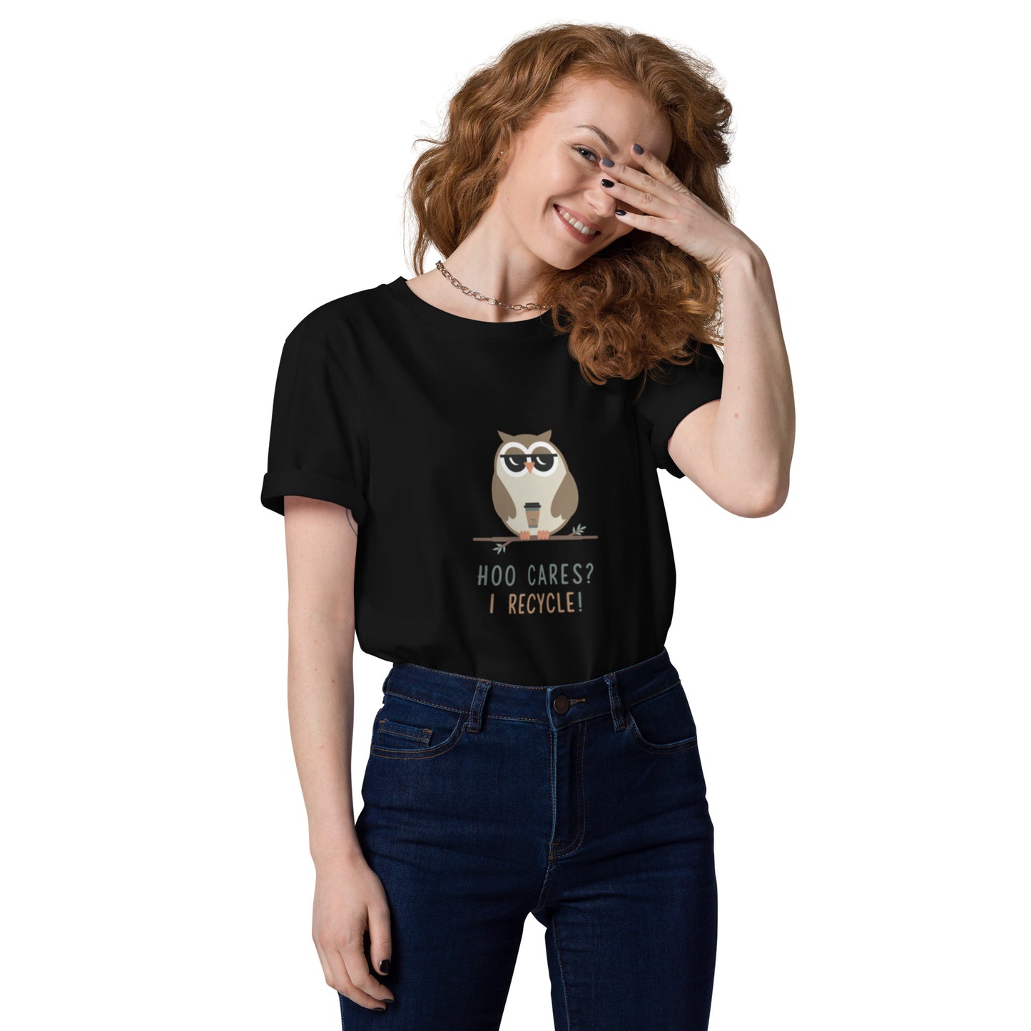 Unisex Organic Cotton T-Shirt | Owl Themed Eco-Friendly & Comfortable Dudeily