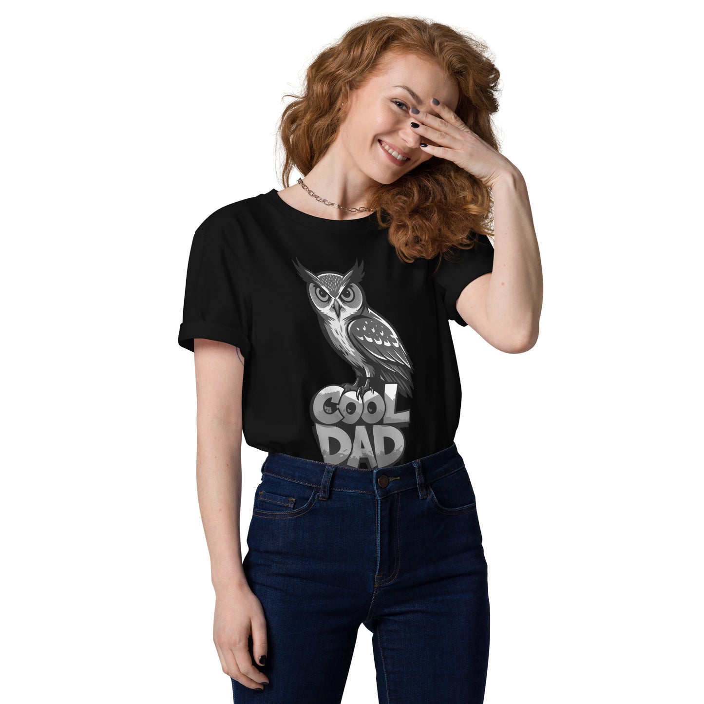 Unisex Organic Cotton T-Shirt – Sustainable Fashion for Nature & Owl Lovers | Dudeily Black Dudeily