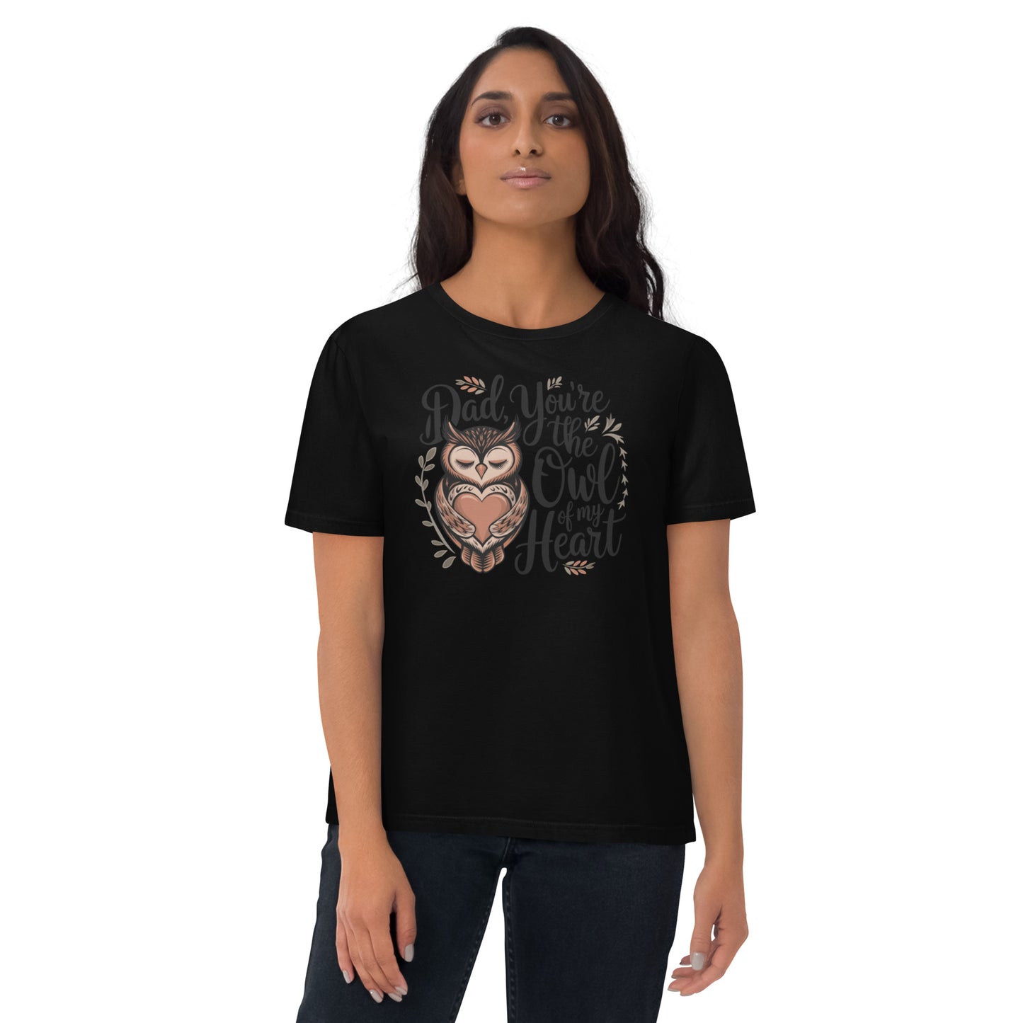 Unisex Organic Cotton T-Shirt – Owl-Themed Eco-Friendly Style by Dudeily Dudeily