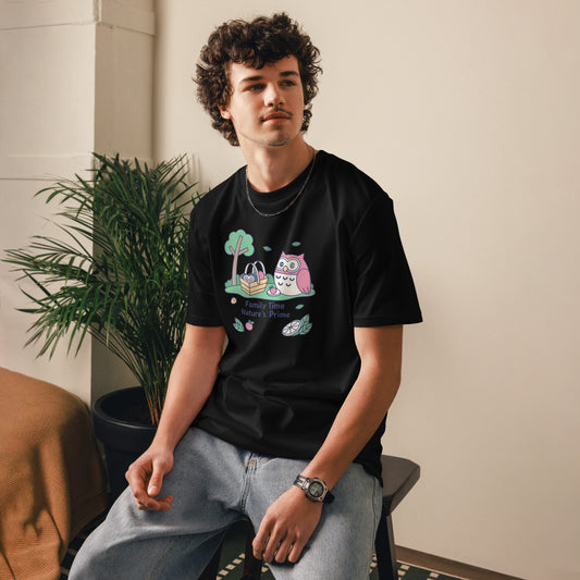 Unisex Organic Cotton T-Shirt – OwlNest Sustainable Fashion Essential for Family Day Dudeily