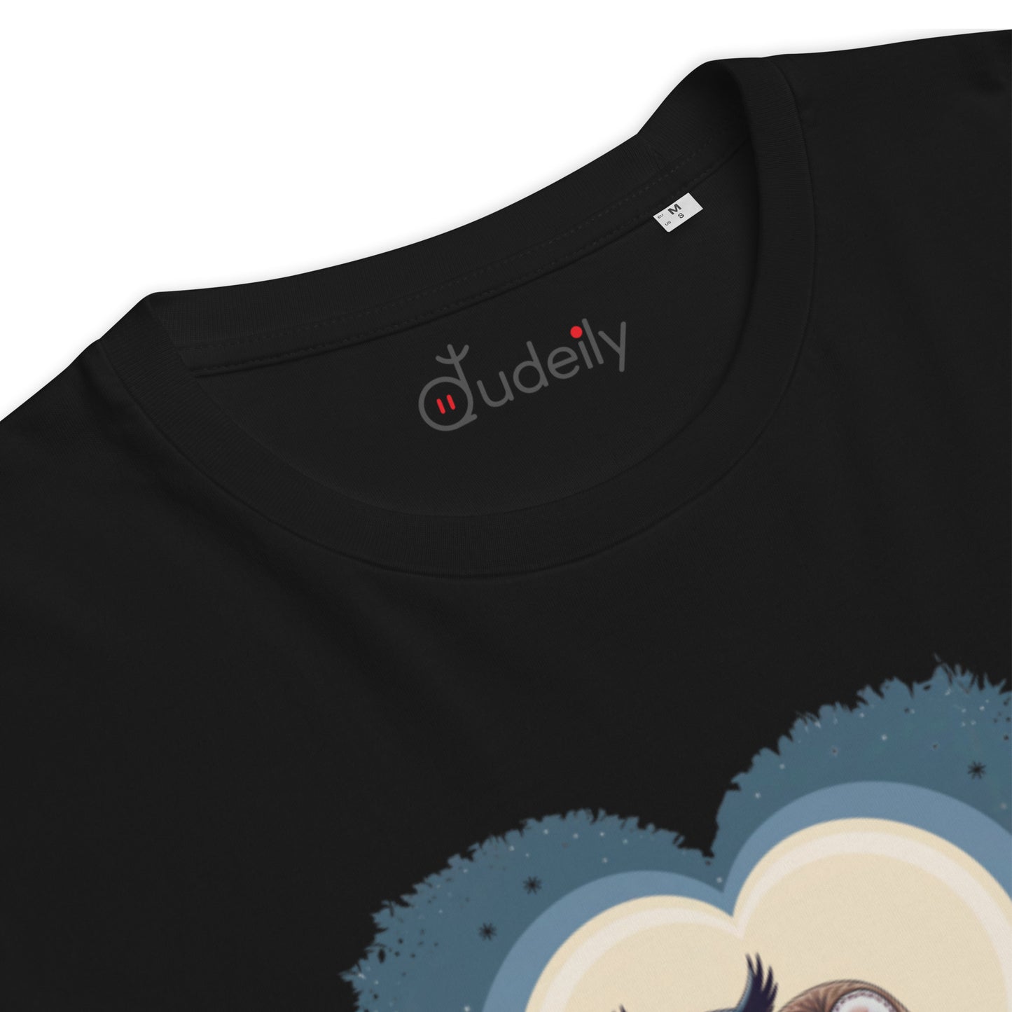 Owl-Themed Unisex Organic Cotton T-Shirt | Eco-Friendly Fashion Dudeily
