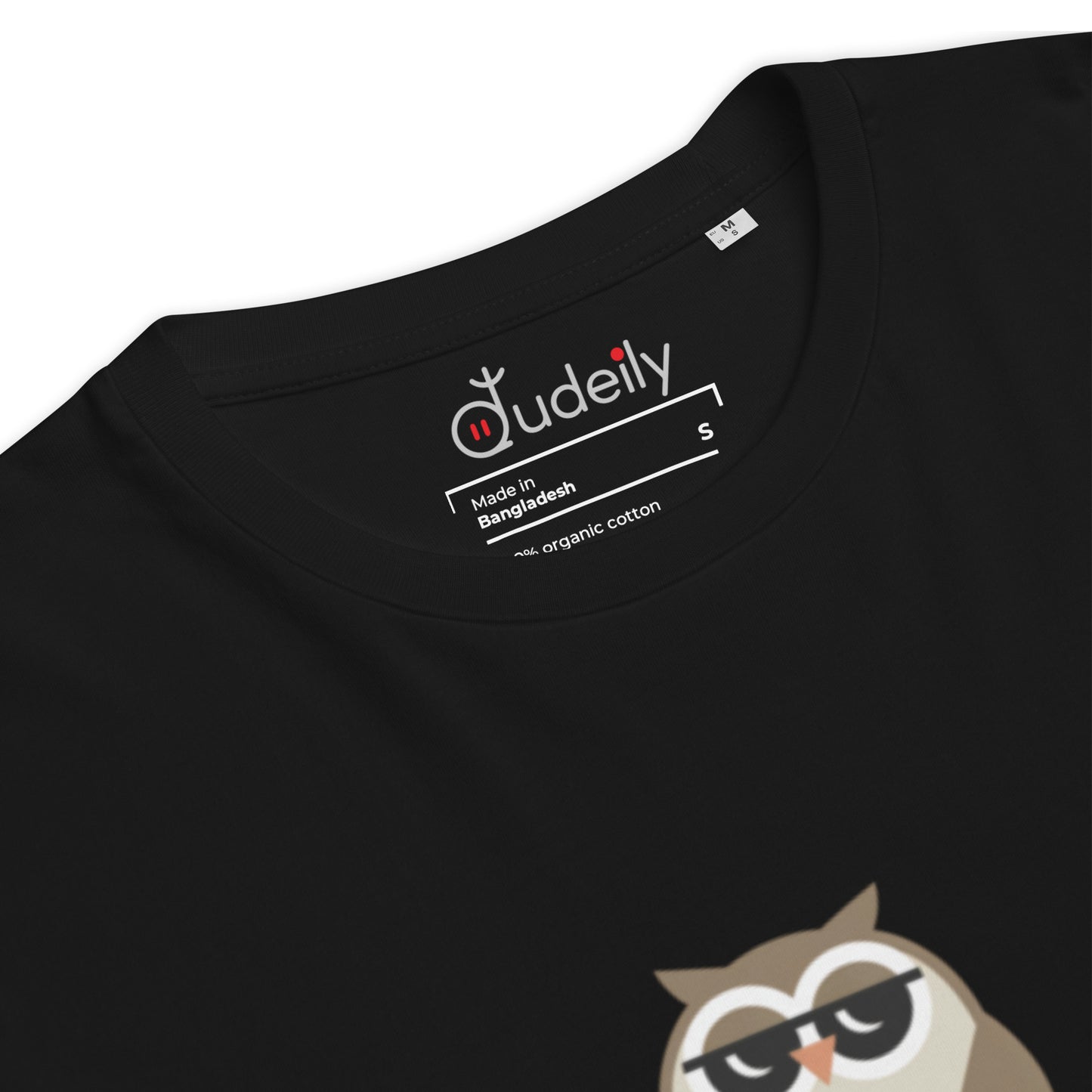 Unisex Organic Cotton T-Shirt | Owl Themed Eco-Friendly & Comfortable Dudeily