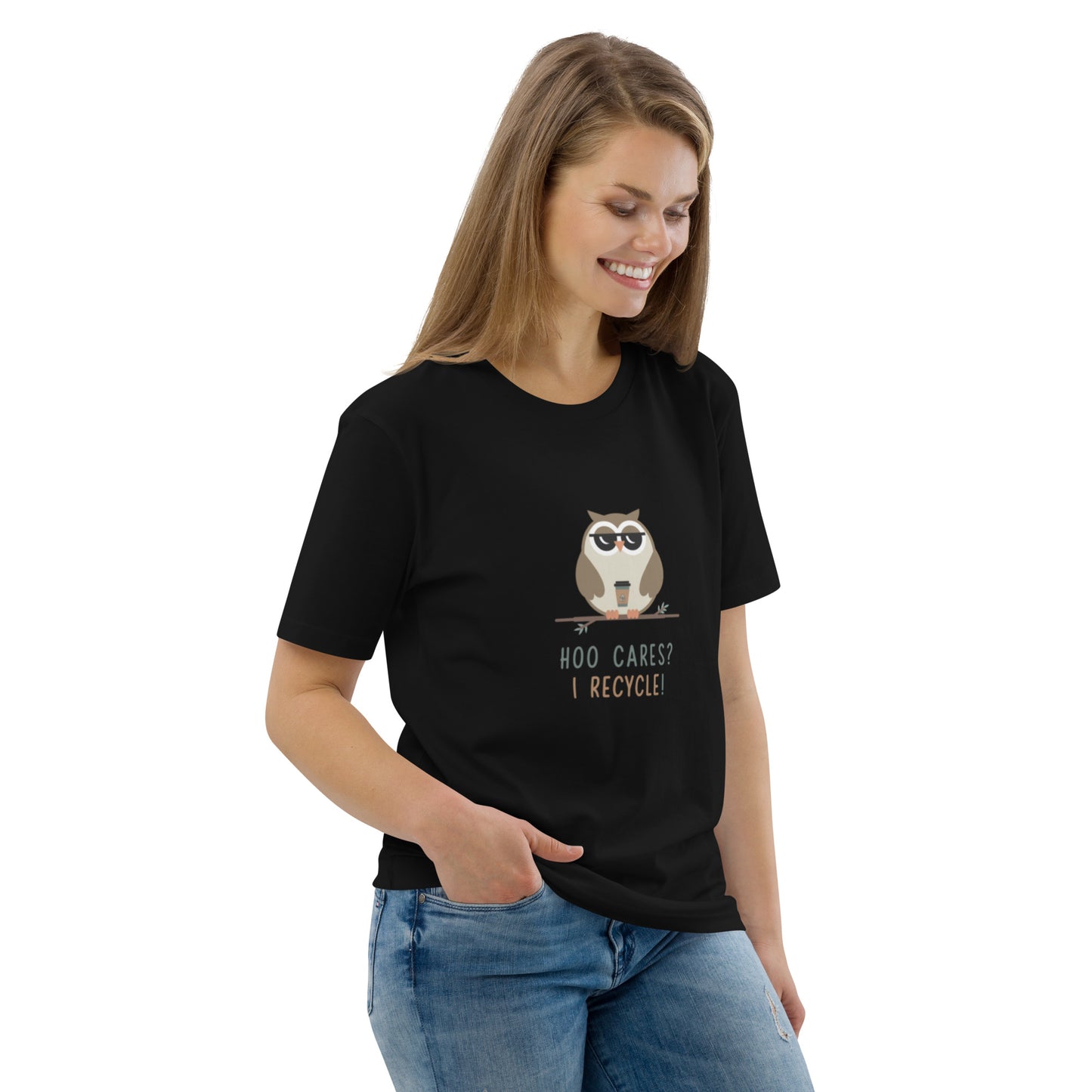 Unisex Organic Cotton T-Shirt | Owl Themed Eco-Friendly & Comfortable Dudeily