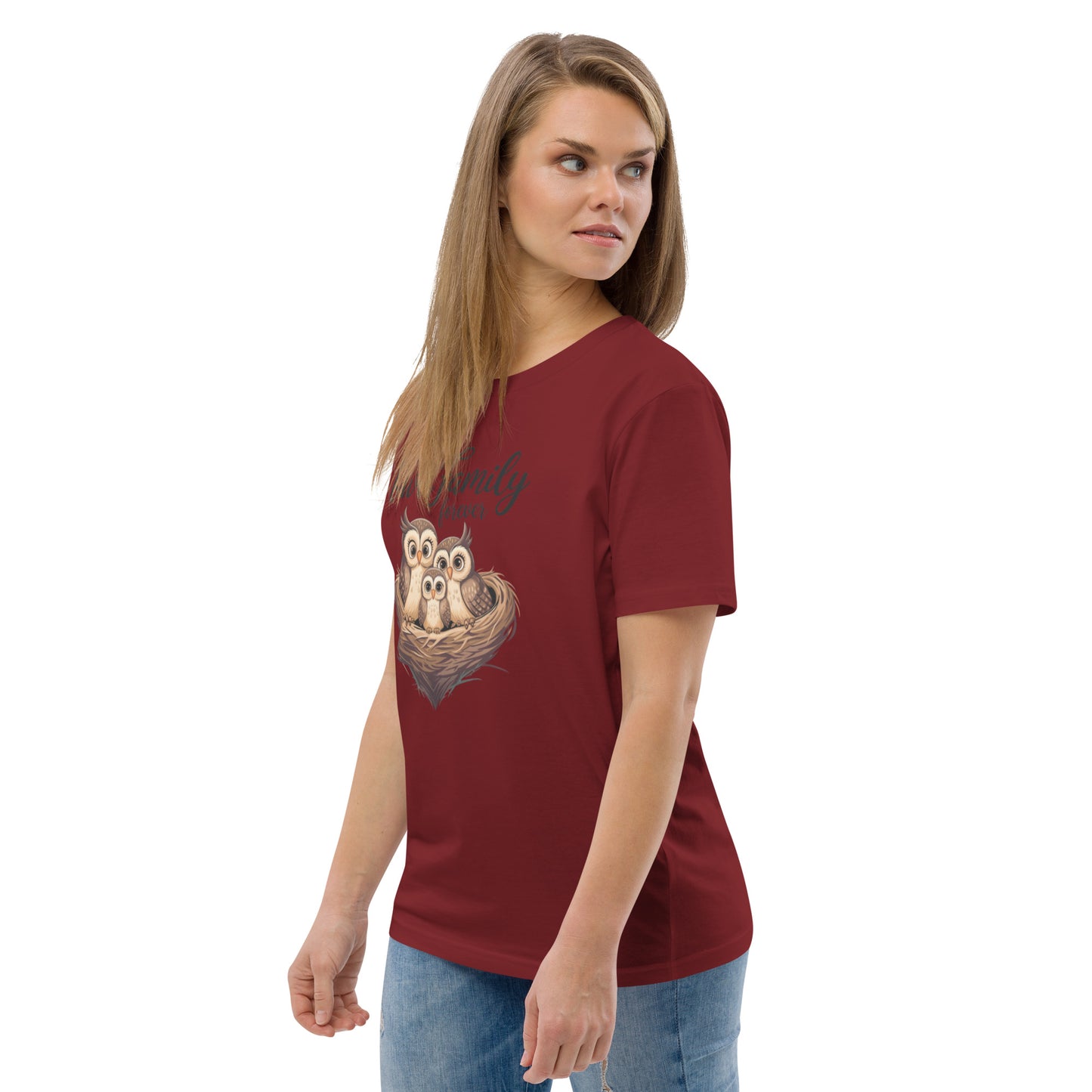 Owl-Themed Unisex Organic Cotton T-Shirt | Eco-Friendly Style Dudeily