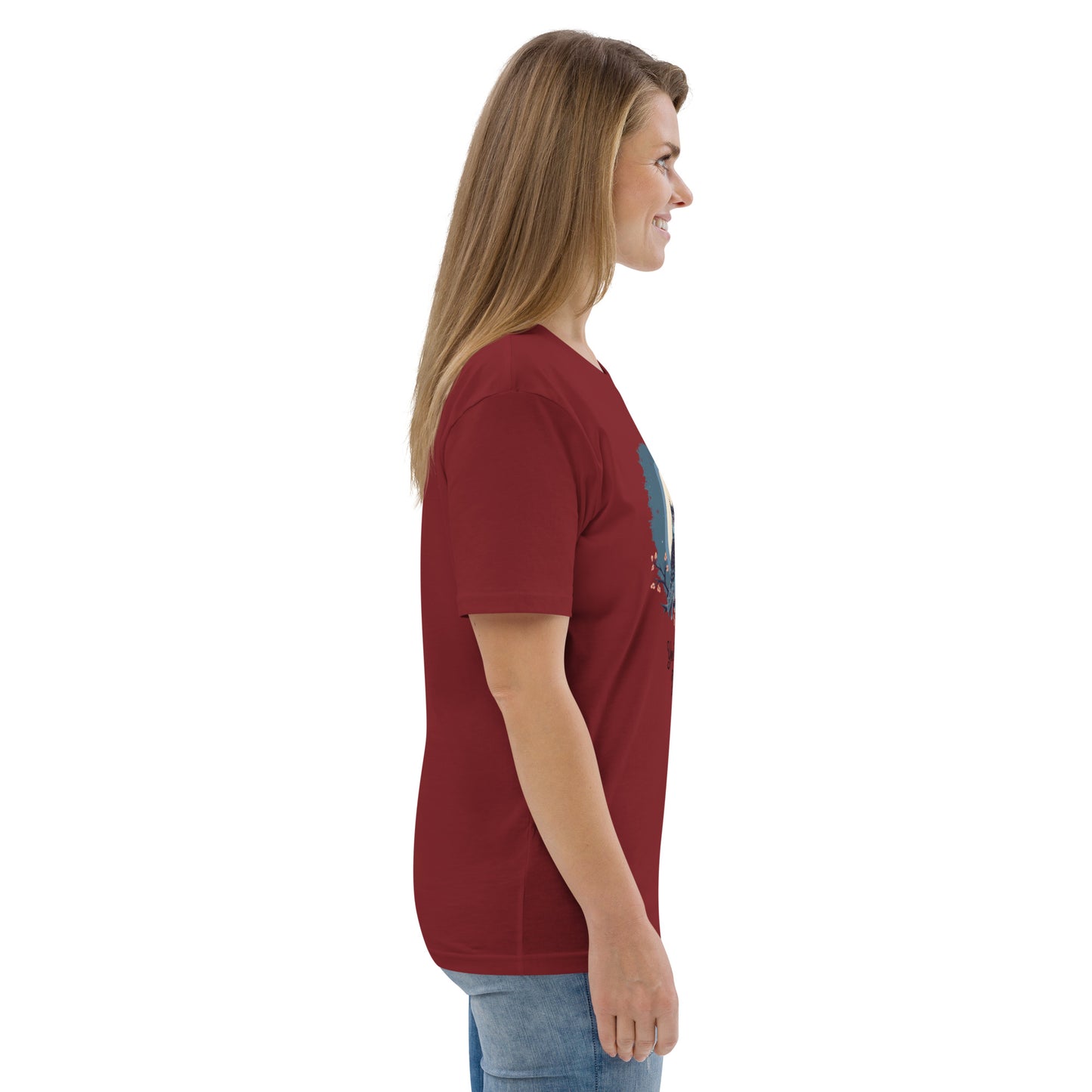 Owl-Themed Unisex Organic Cotton T-Shirt | Eco-Friendly Fashion Dudeily