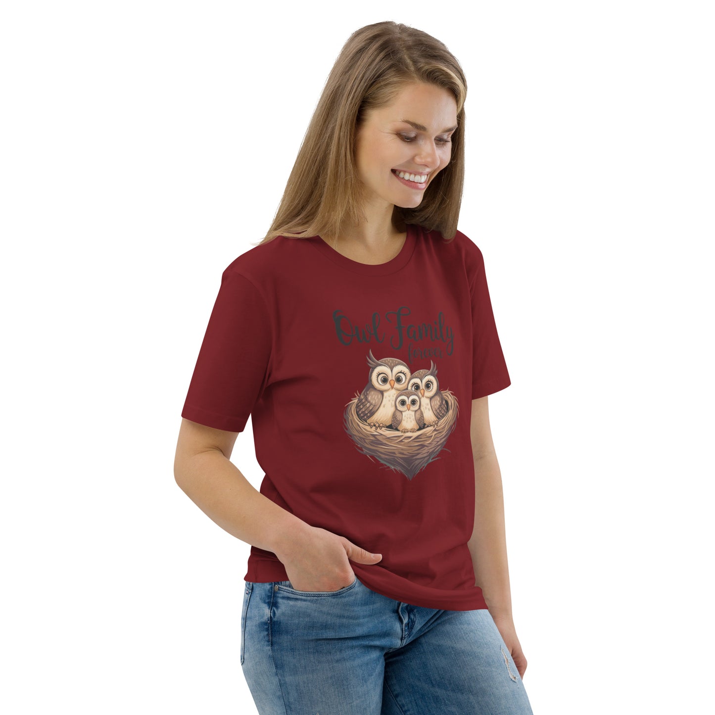 Owl-Themed Unisex Organic Cotton T-Shirt | Eco-Friendly Style Dudeily