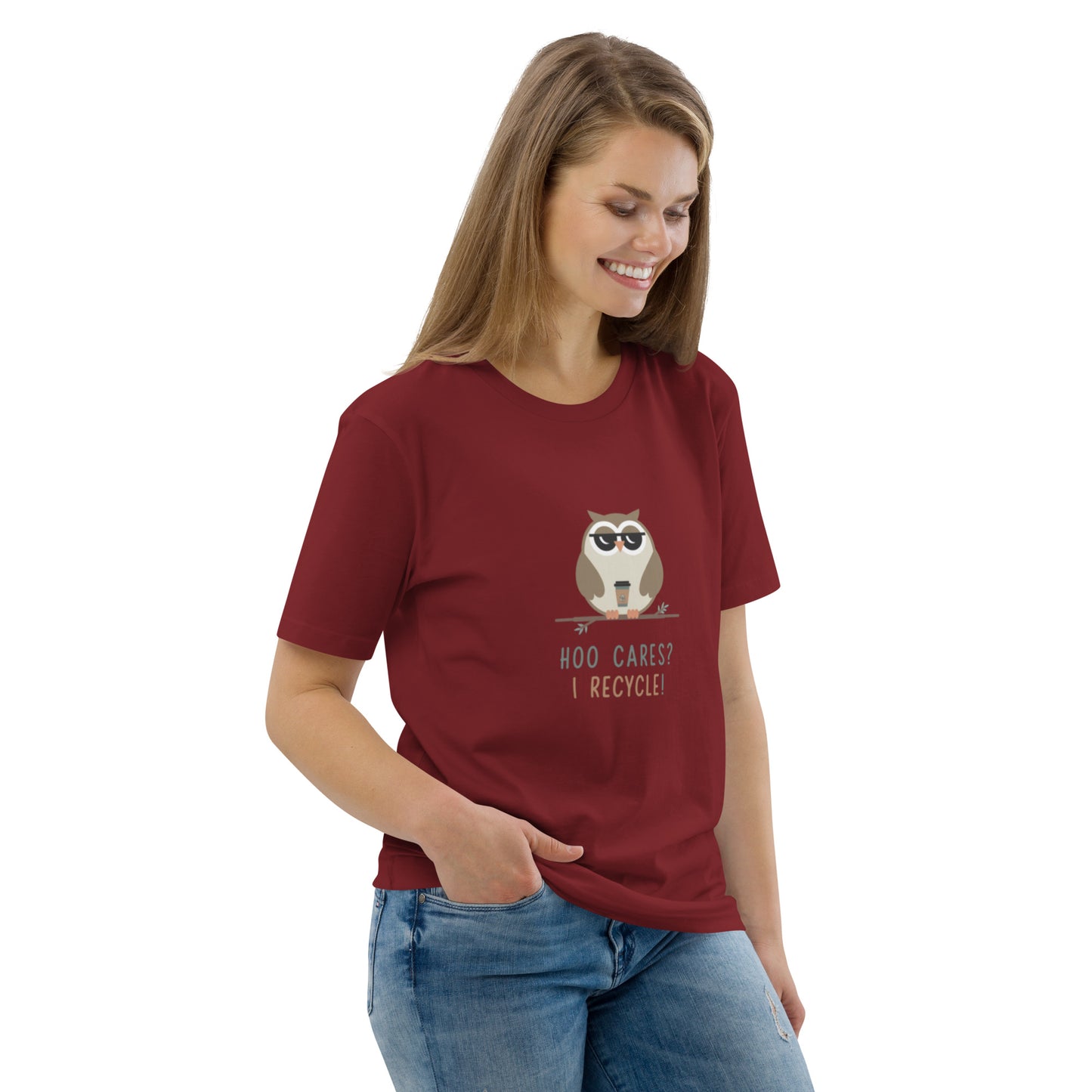 Unisex Organic Cotton T-Shirt | Owl Themed Eco-Friendly & Comfortable Dudeily