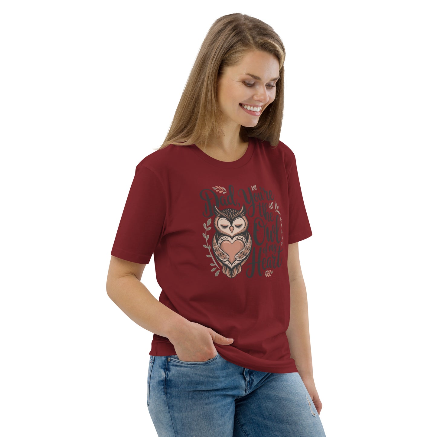 Unisex Organic Cotton T-Shirt – Owl-Themed Eco-Friendly Style by Dudeily Dudeily