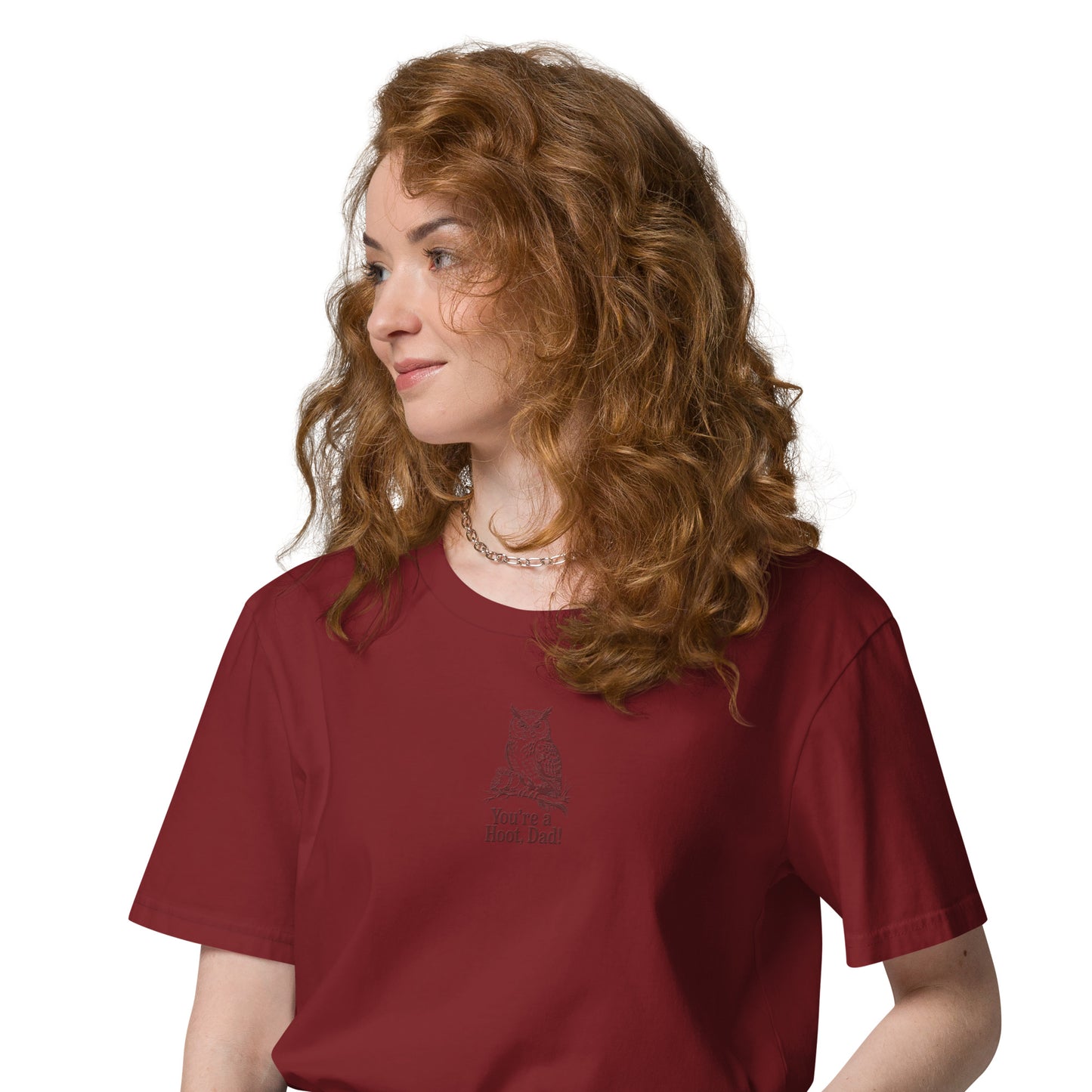 Unisex Organic Cotton T-Shirt | Owl-Themed Sustainable Eco Fashion USA Dudeily