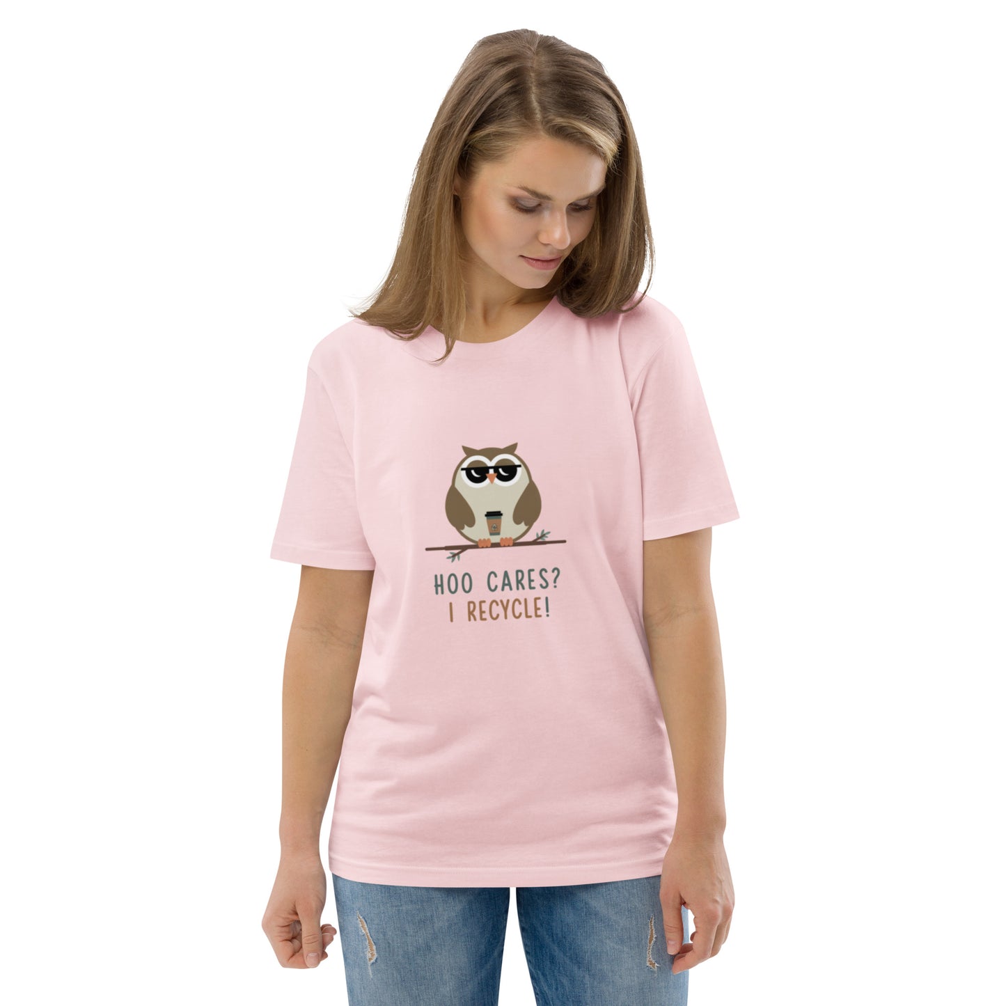 Unisex Organic Cotton T-Shirt | Owl Themed Eco-Friendly & Comfortable Dudeily