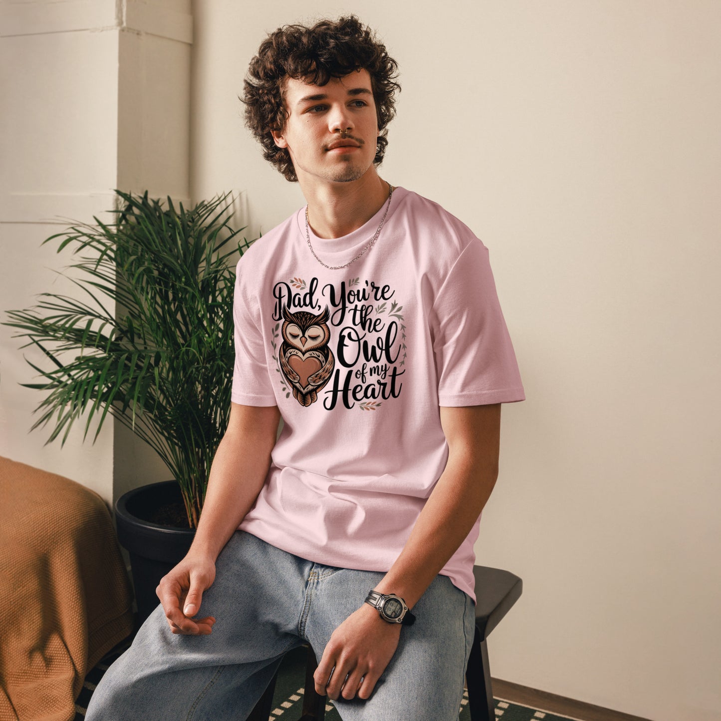 Unisex Organic Cotton T-Shirt – Owl-Themed Eco-Friendly Style by Dudeily Dudeily
