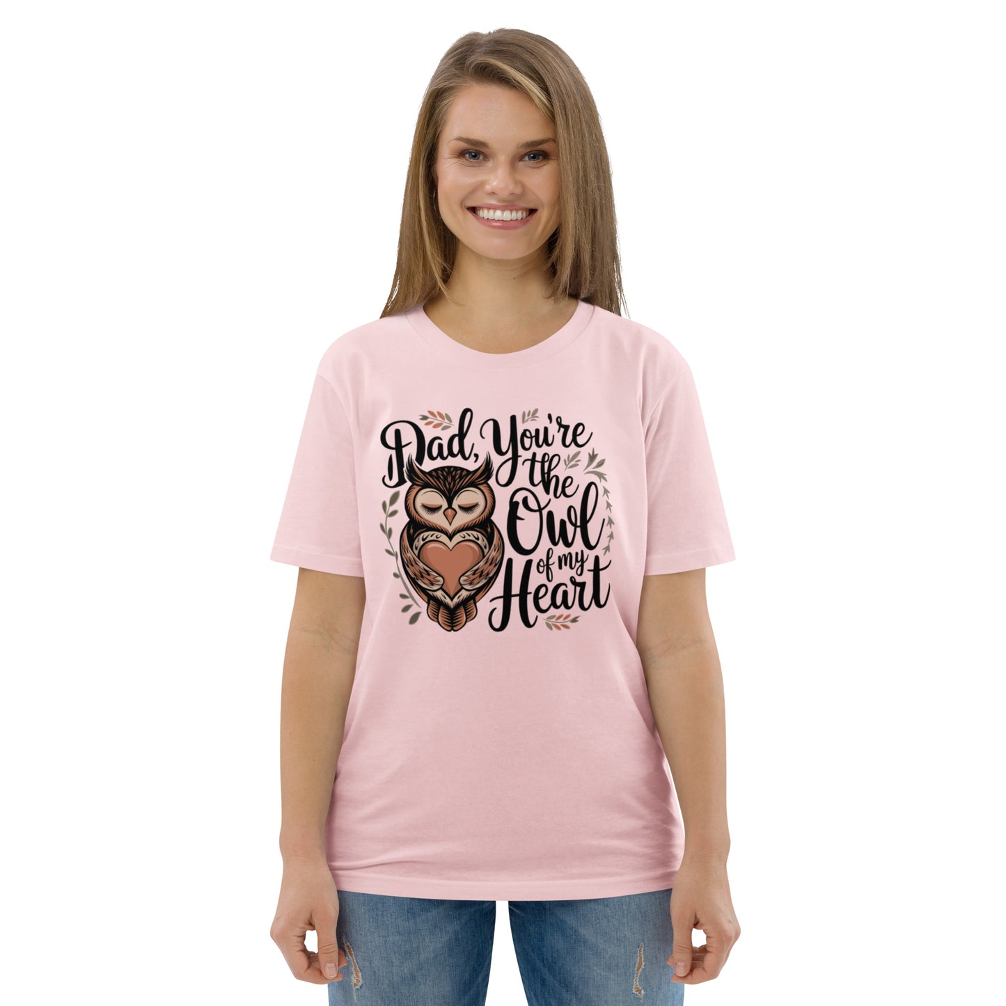 Unisex Organic Cotton T-Shirt – Owl-Themed Eco-Friendly Style by Dudeily Dudeily