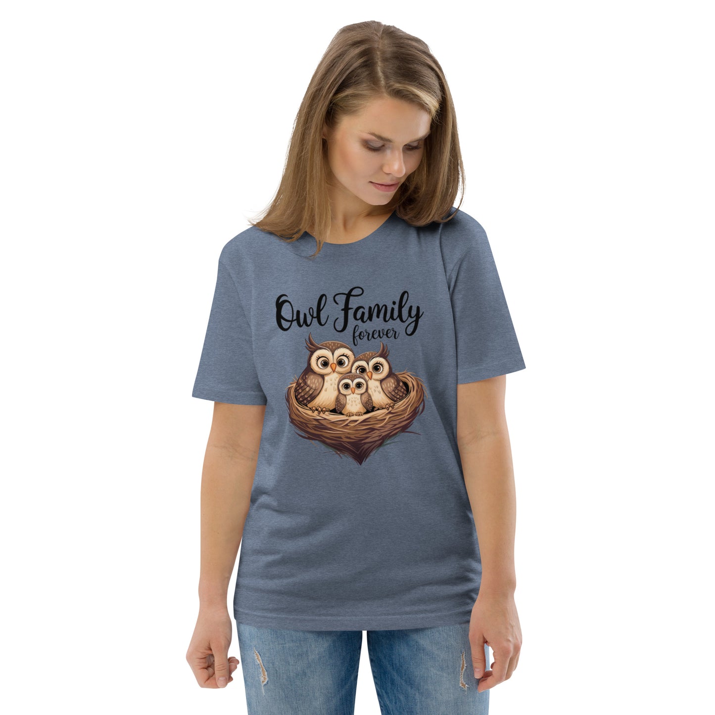 Owl-Themed Unisex Organic Cotton T-Shirt | Eco-Friendly Style Dudeily